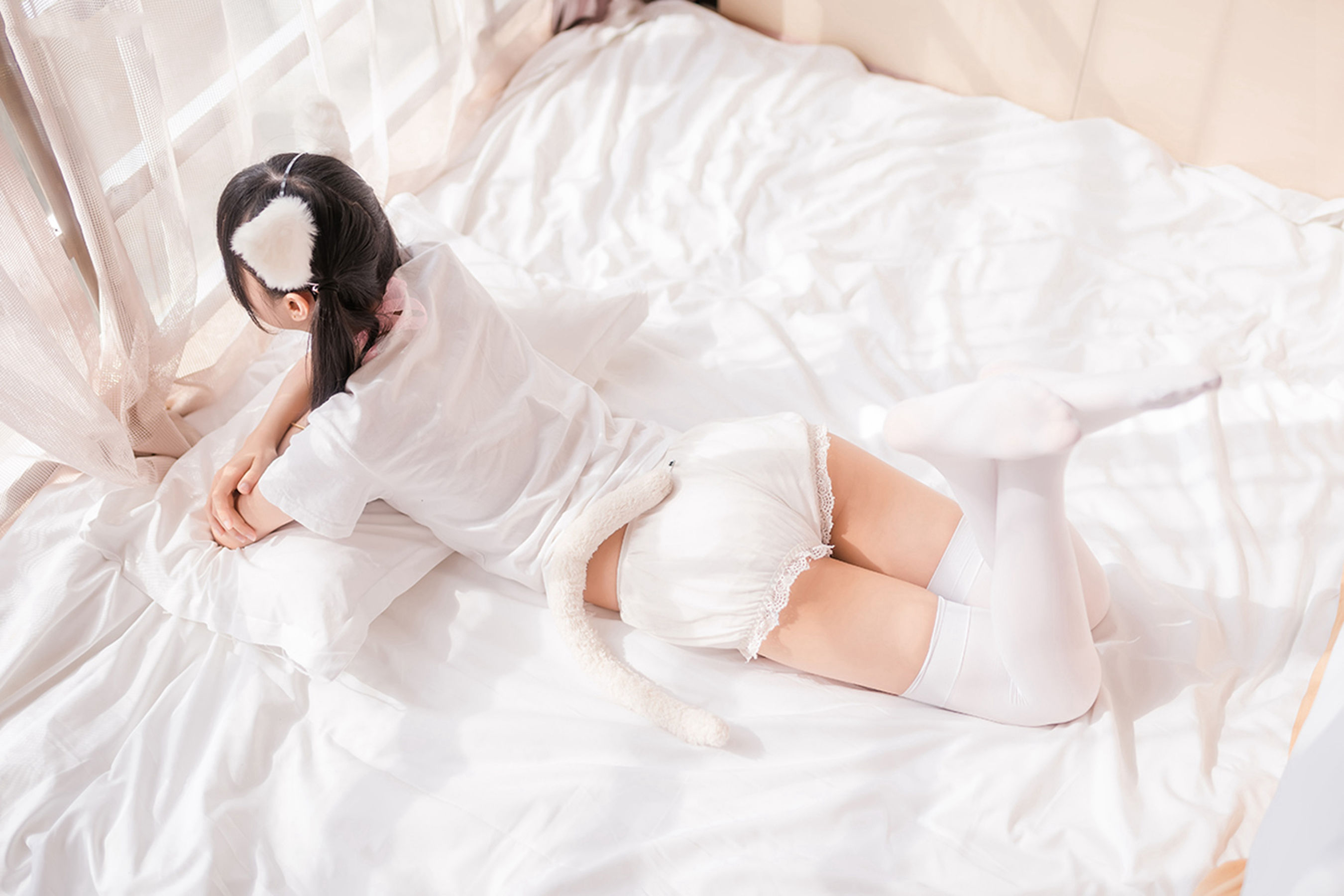 NO.129 猫系白丝少女-图12