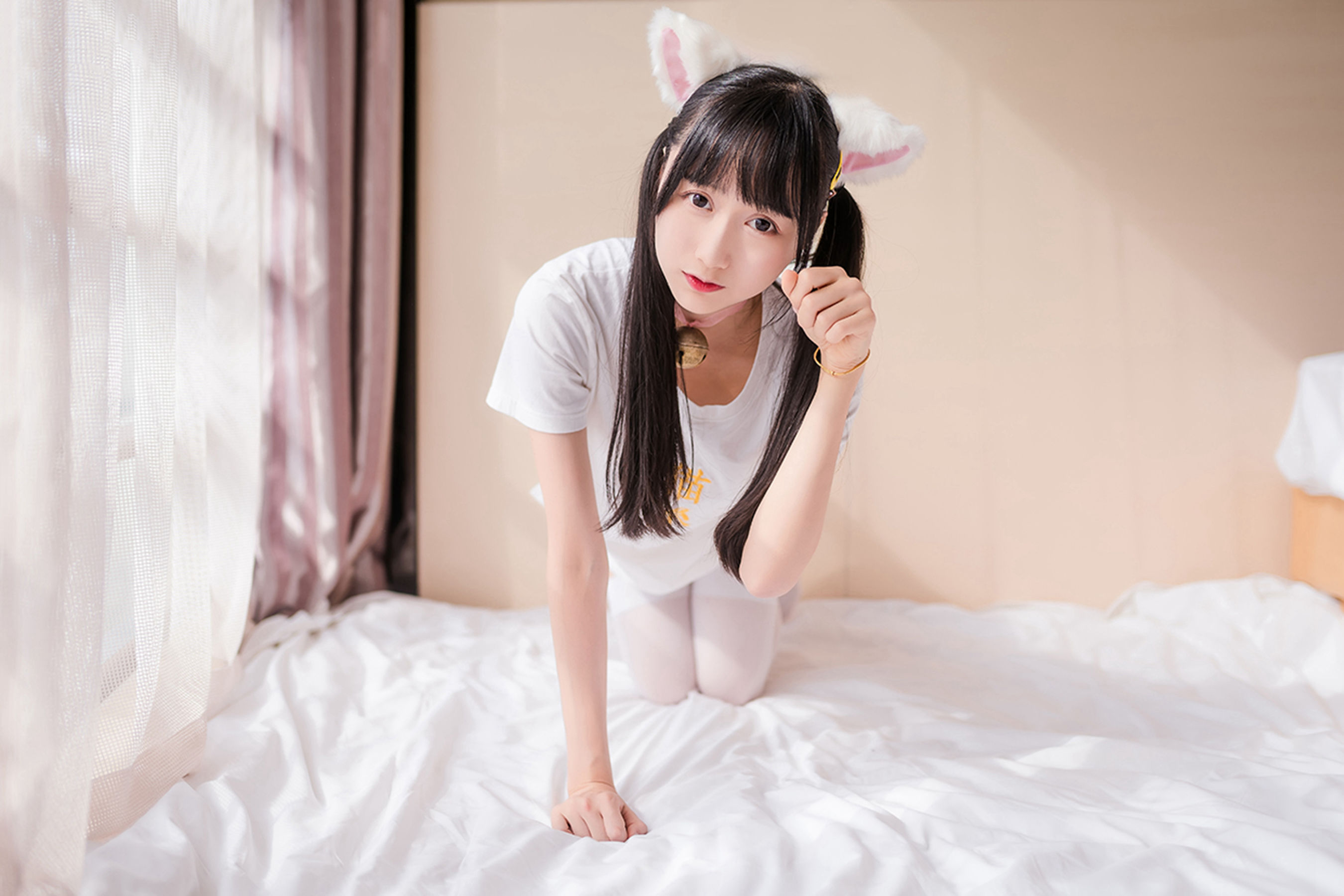 NO.129 猫系白丝少女-图19