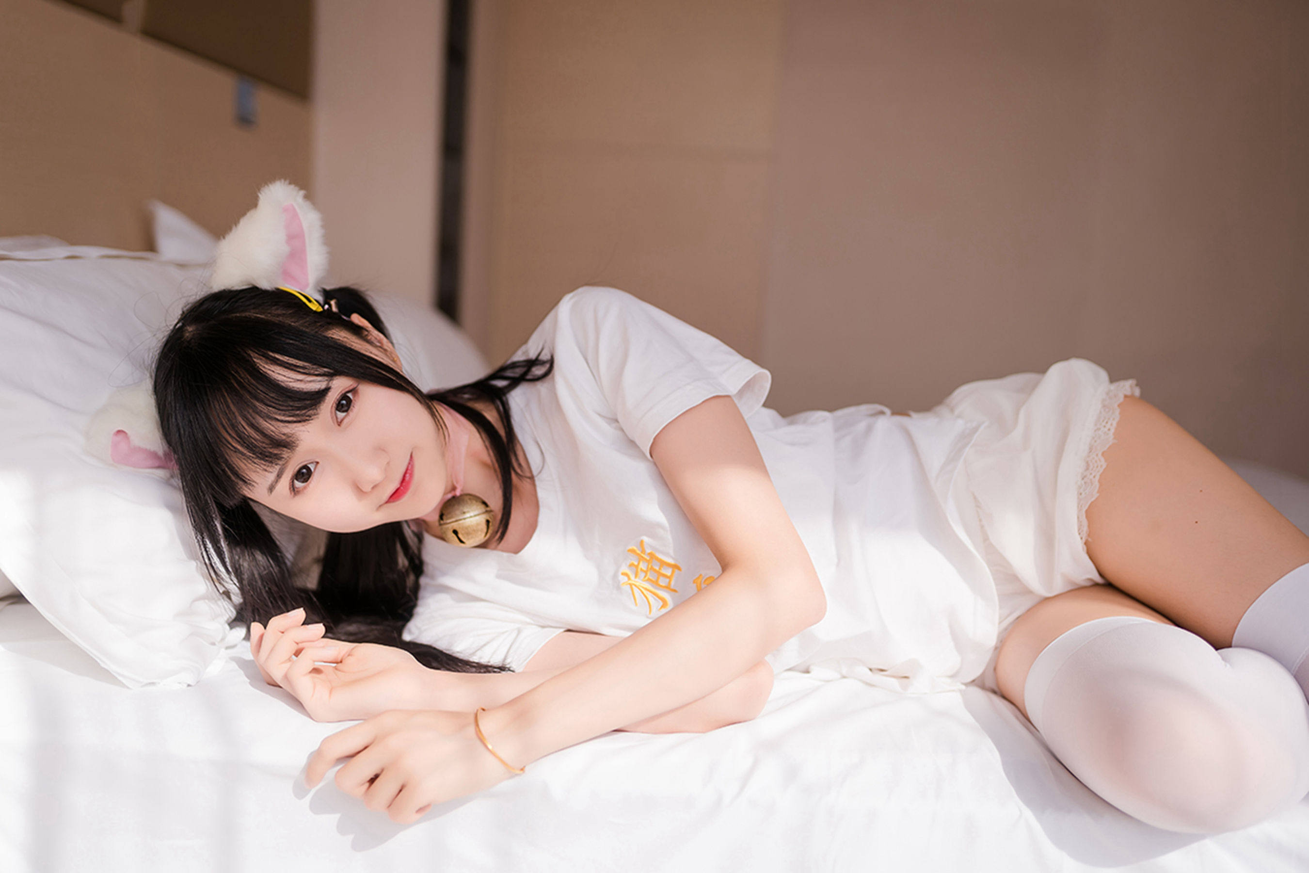 NO.129 猫系白丝少女-图24