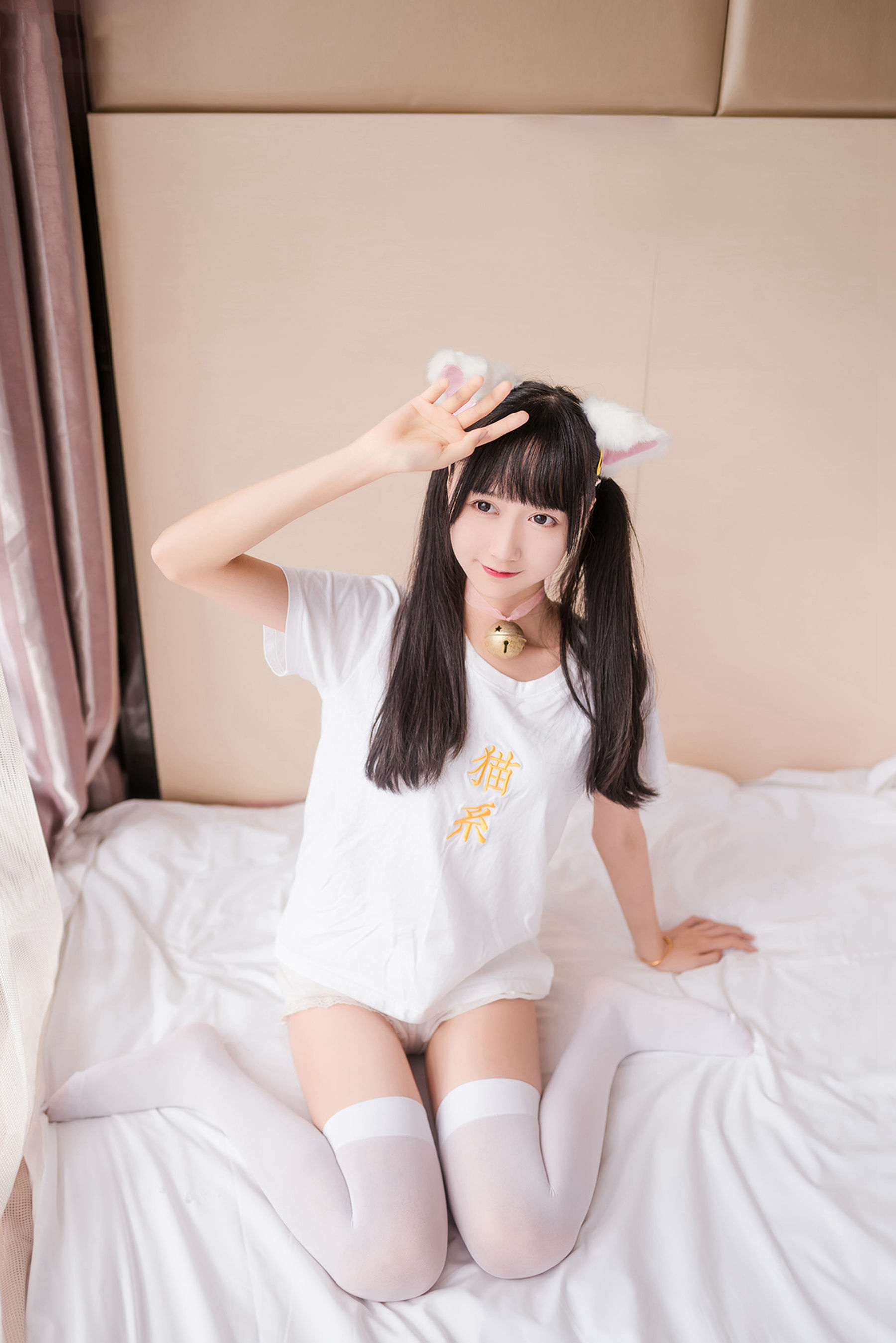 NO.129 猫系白丝少女-图2
