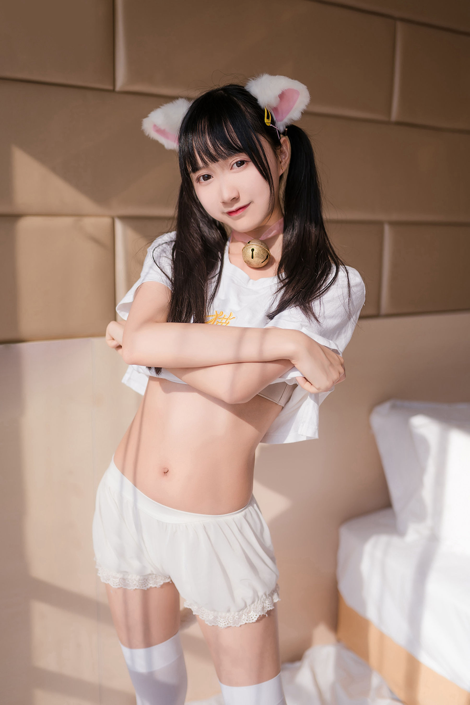 NO.129 猫系白丝少女-图49