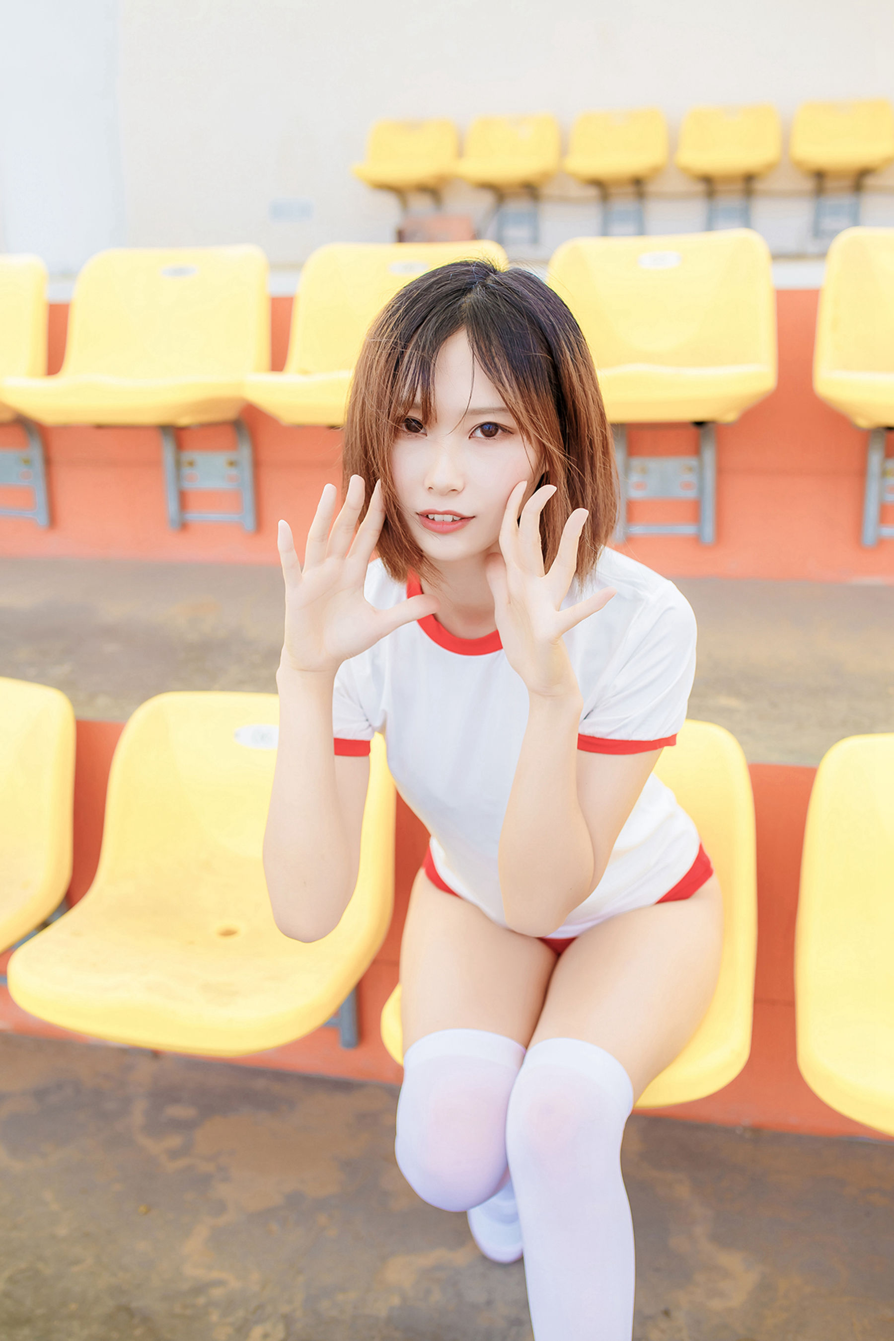 NO.132 体操服少女的过膝白丝-图11