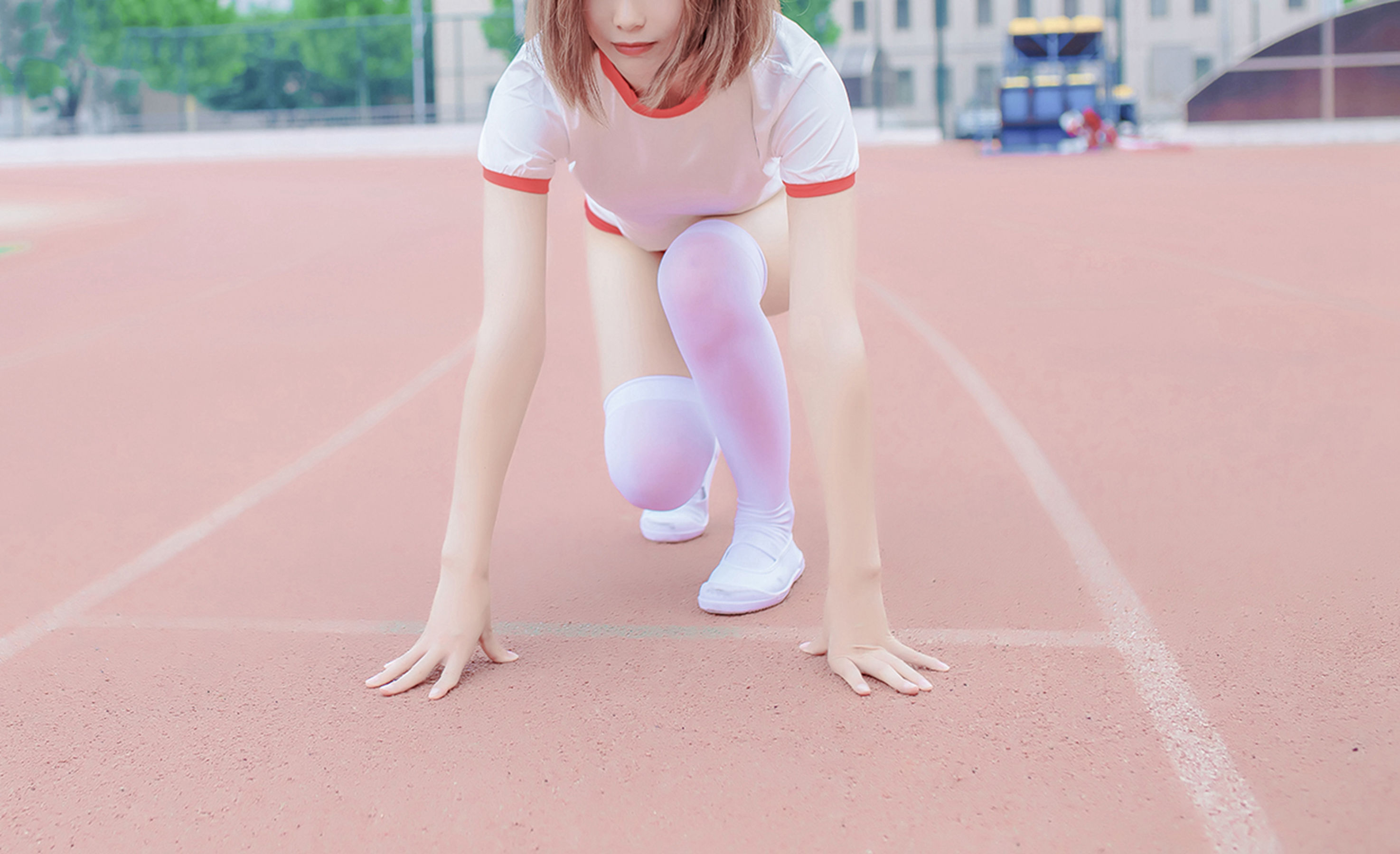 NO.132 体操服少女的过膝白丝-图22