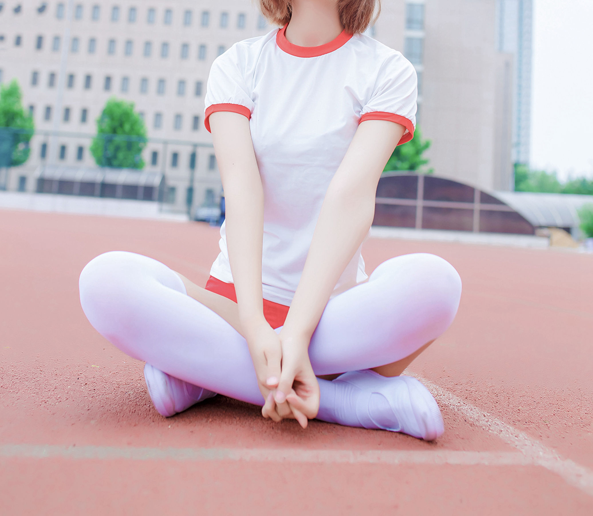 NO.132 体操服少女的过膝白丝-图26