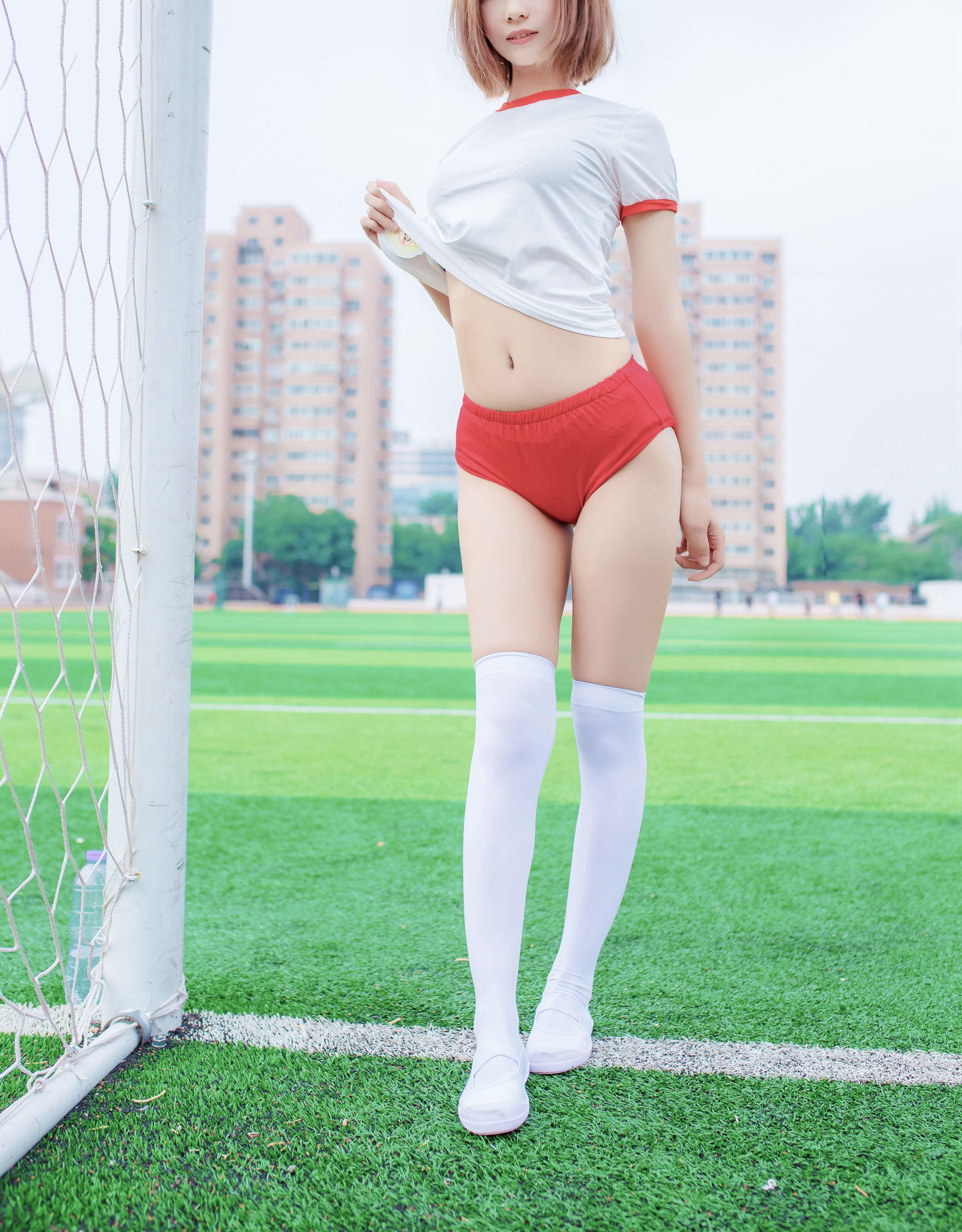 NO.132 体操服少女的过膝白丝-图32