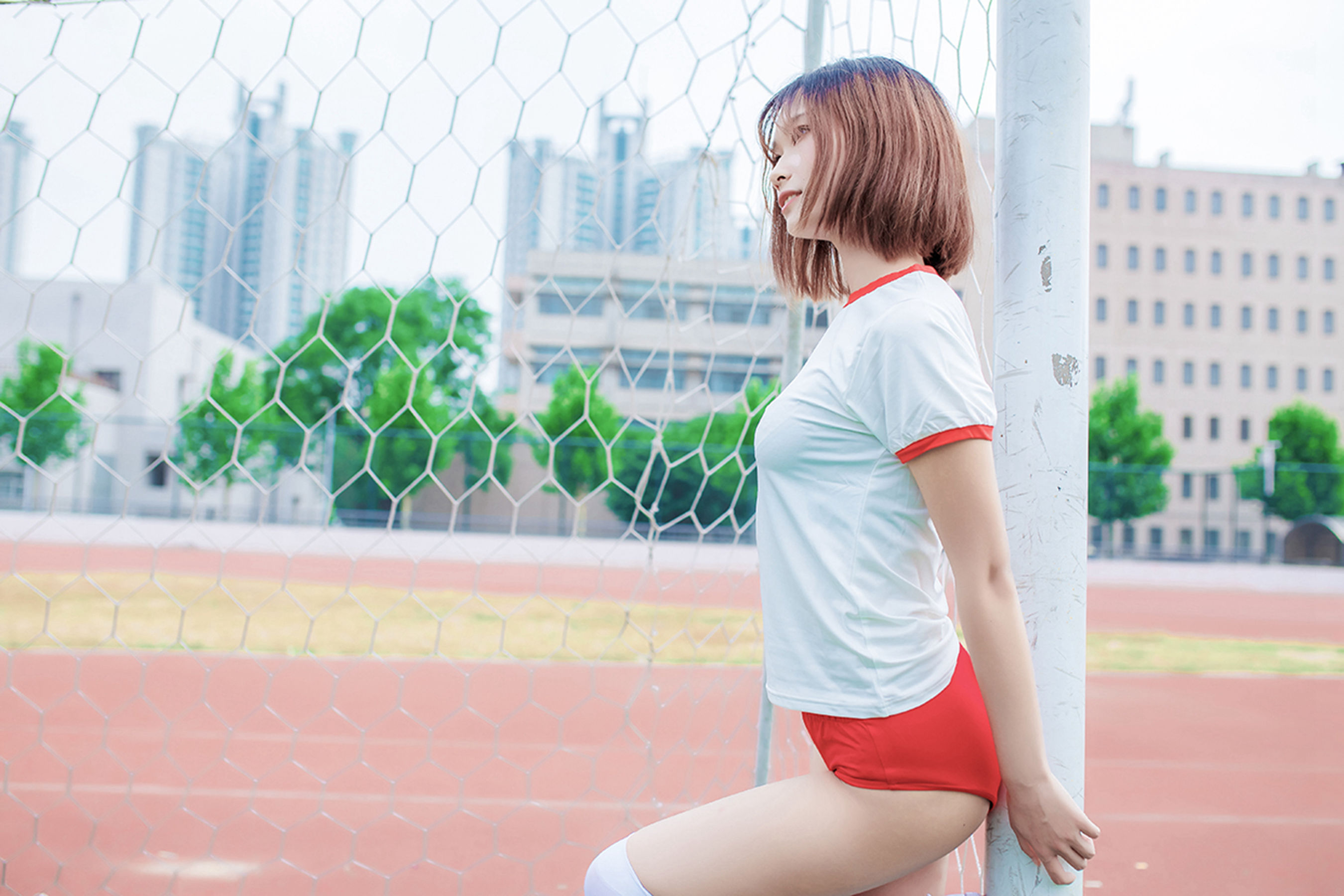NO.132 体操服少女的过膝白丝-图34