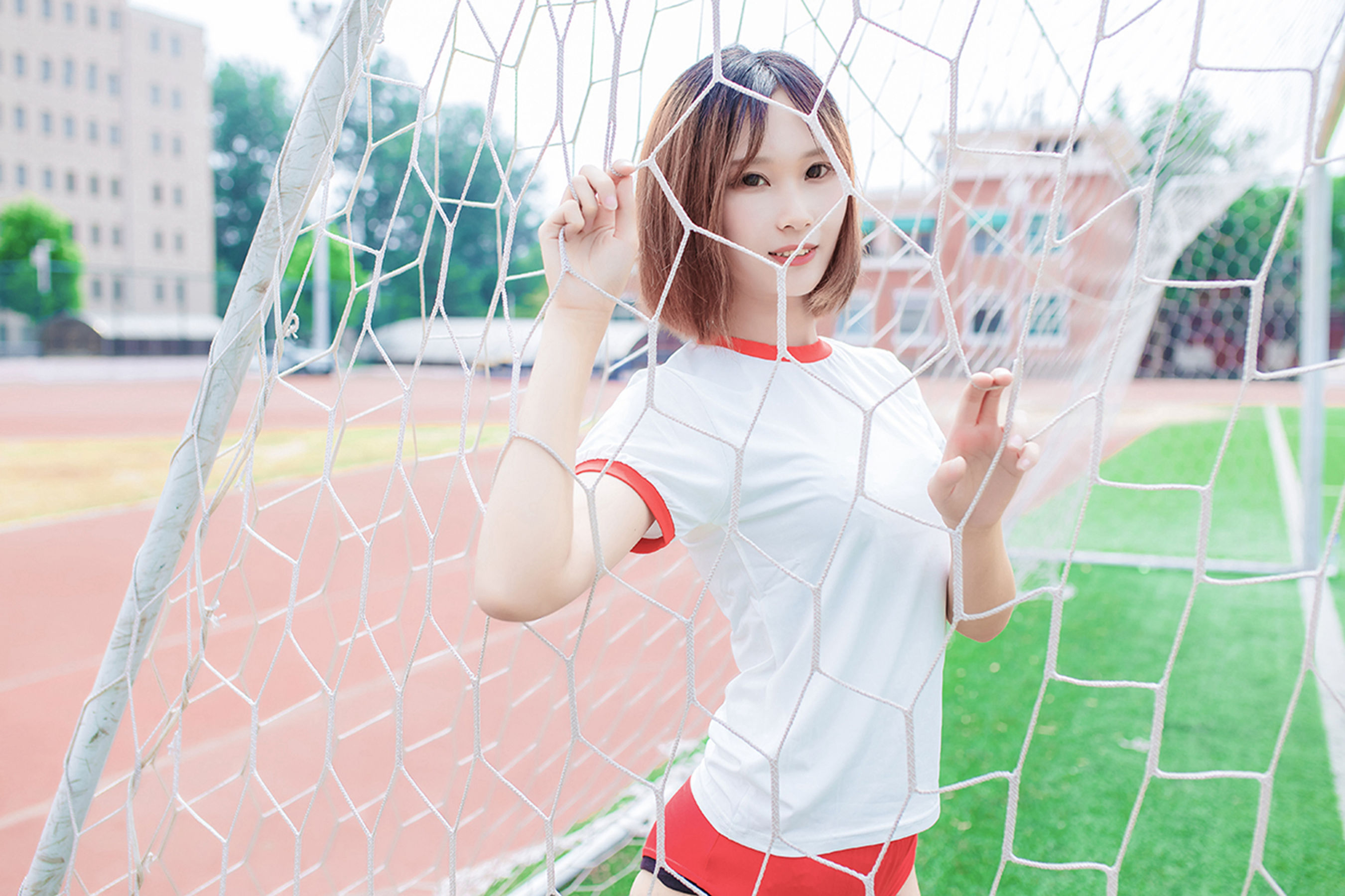NO.132 体操服少女的过膝白丝-图36