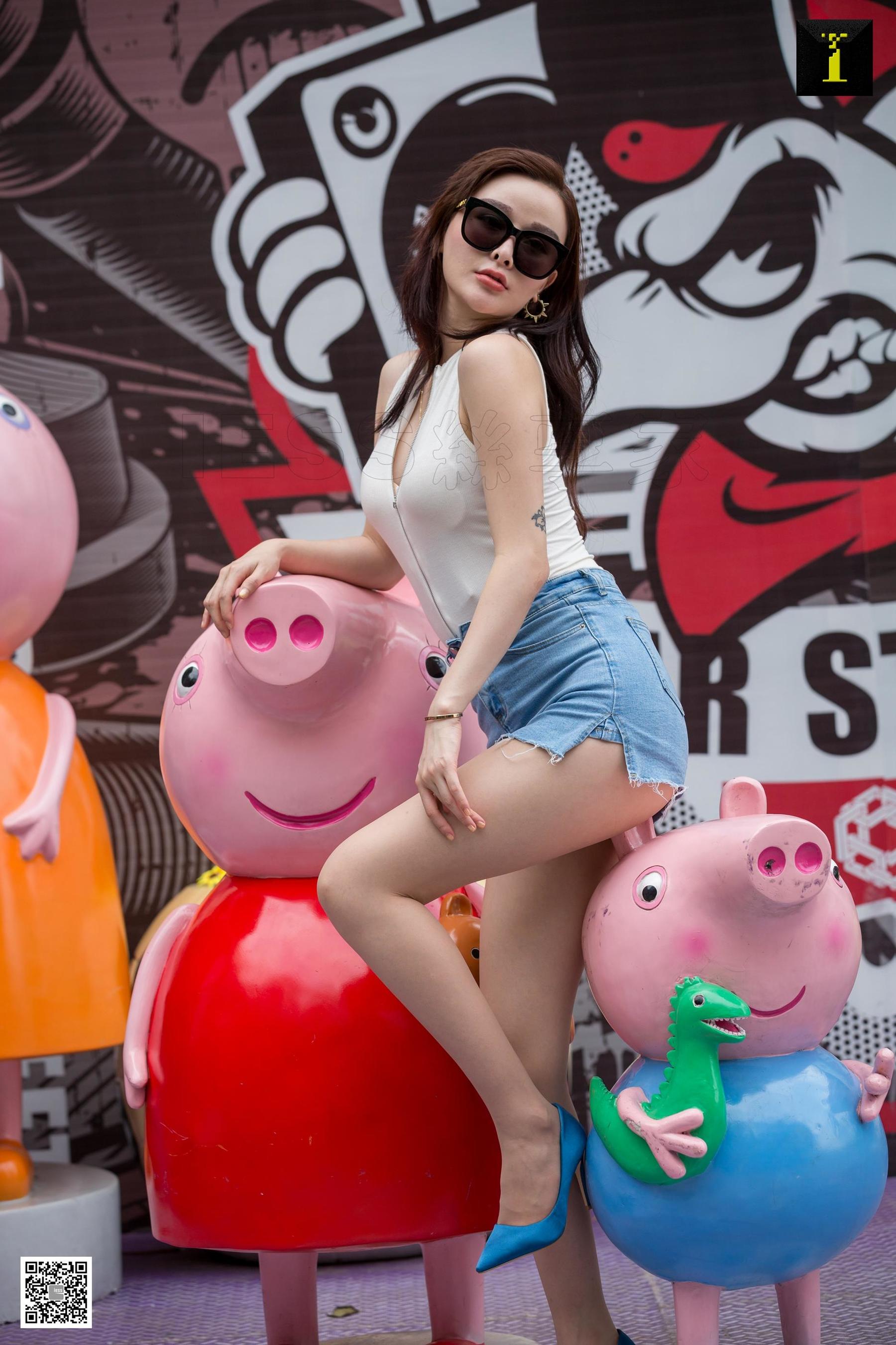 模特：喵姐《喵姐超短牛仔裙》-图46