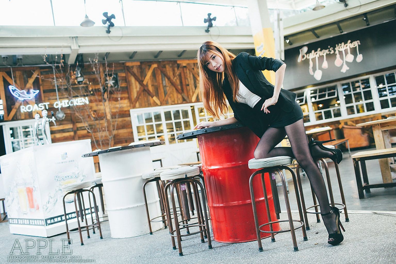 张闵净(小净) - 黑丝OL街拍女神-图15