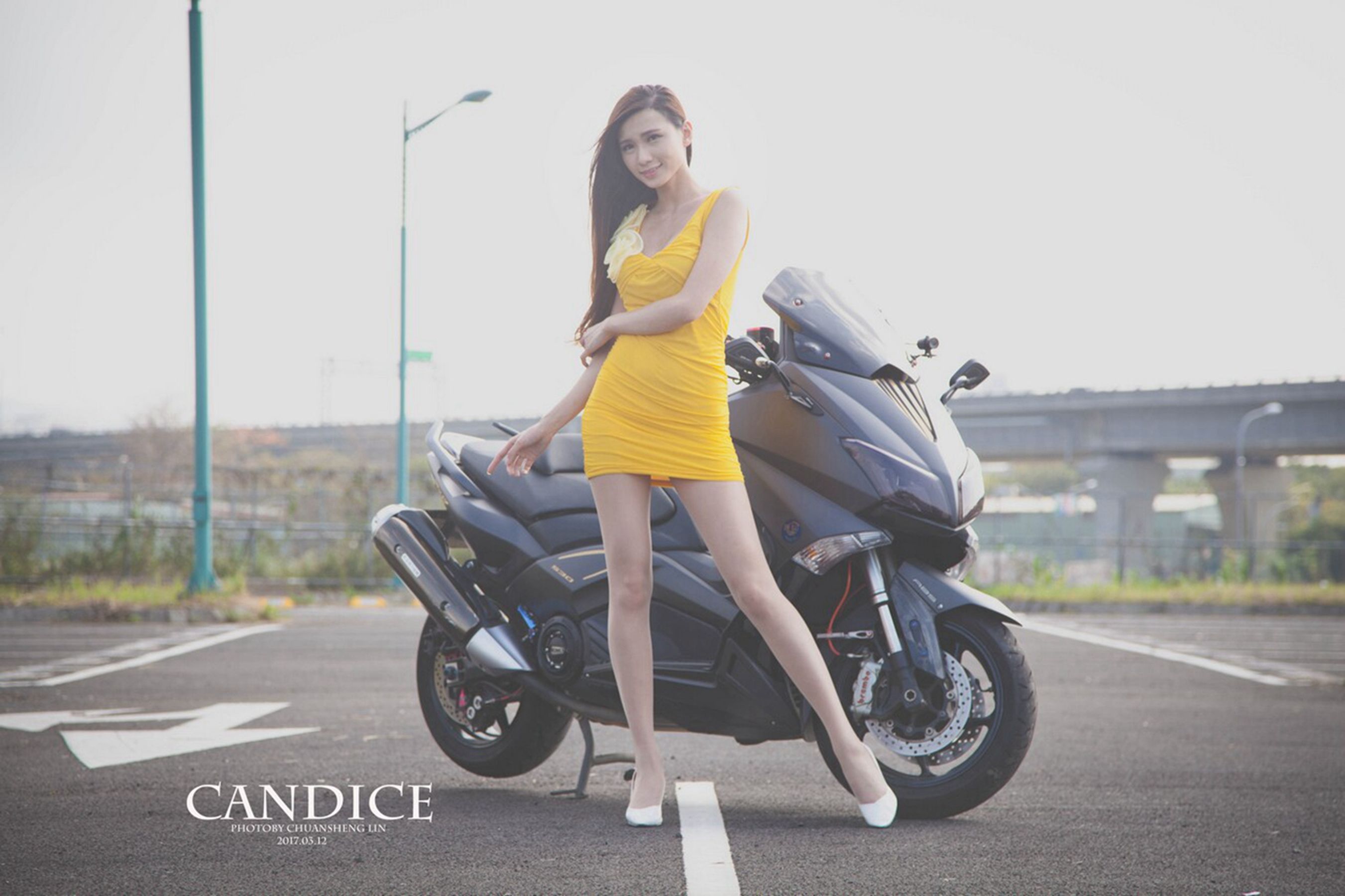 蔡译心Candice - 摩托机车时尚女郎-图12