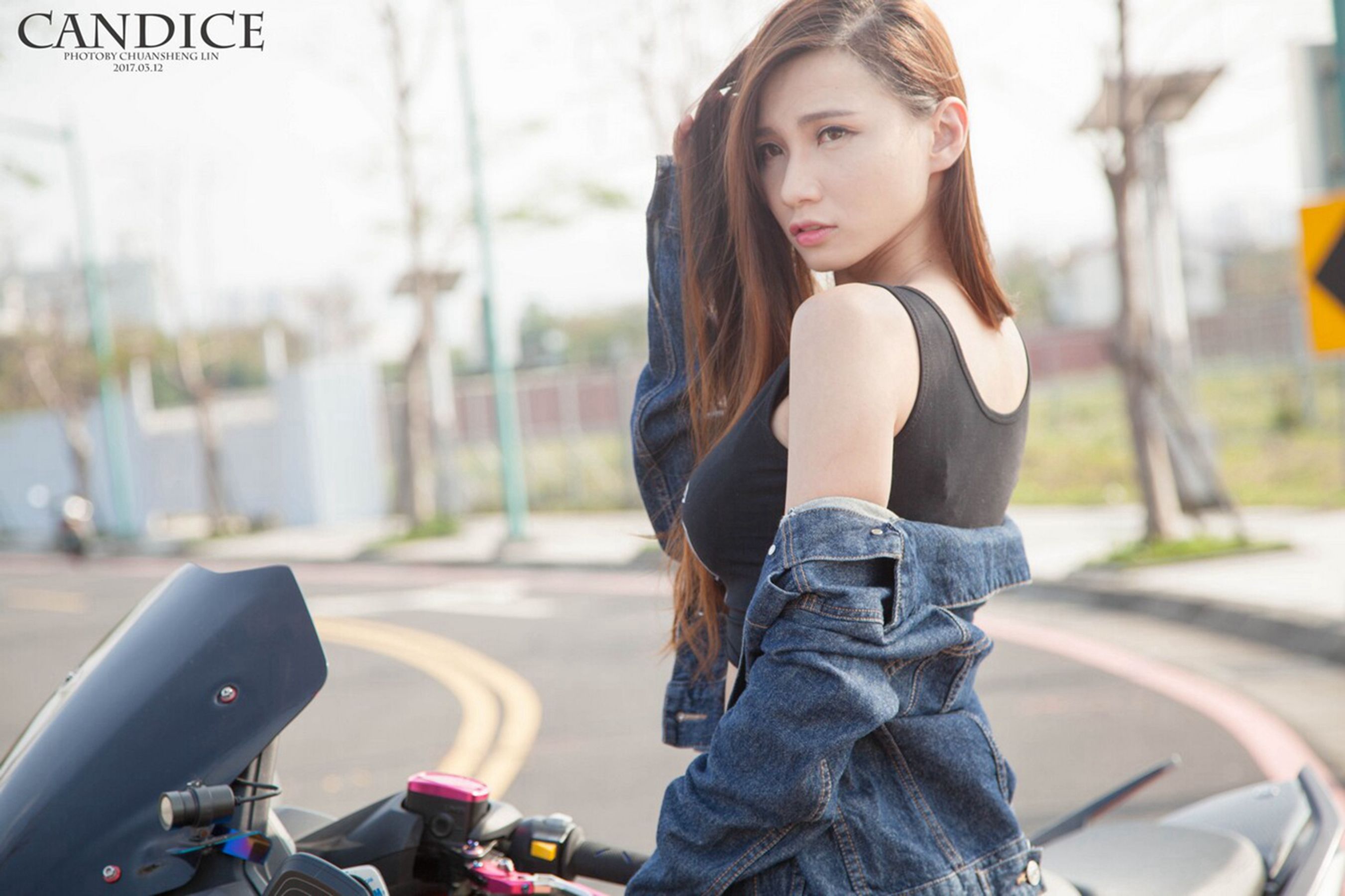 蔡译心Candice - 摩托机车时尚女郎-图15