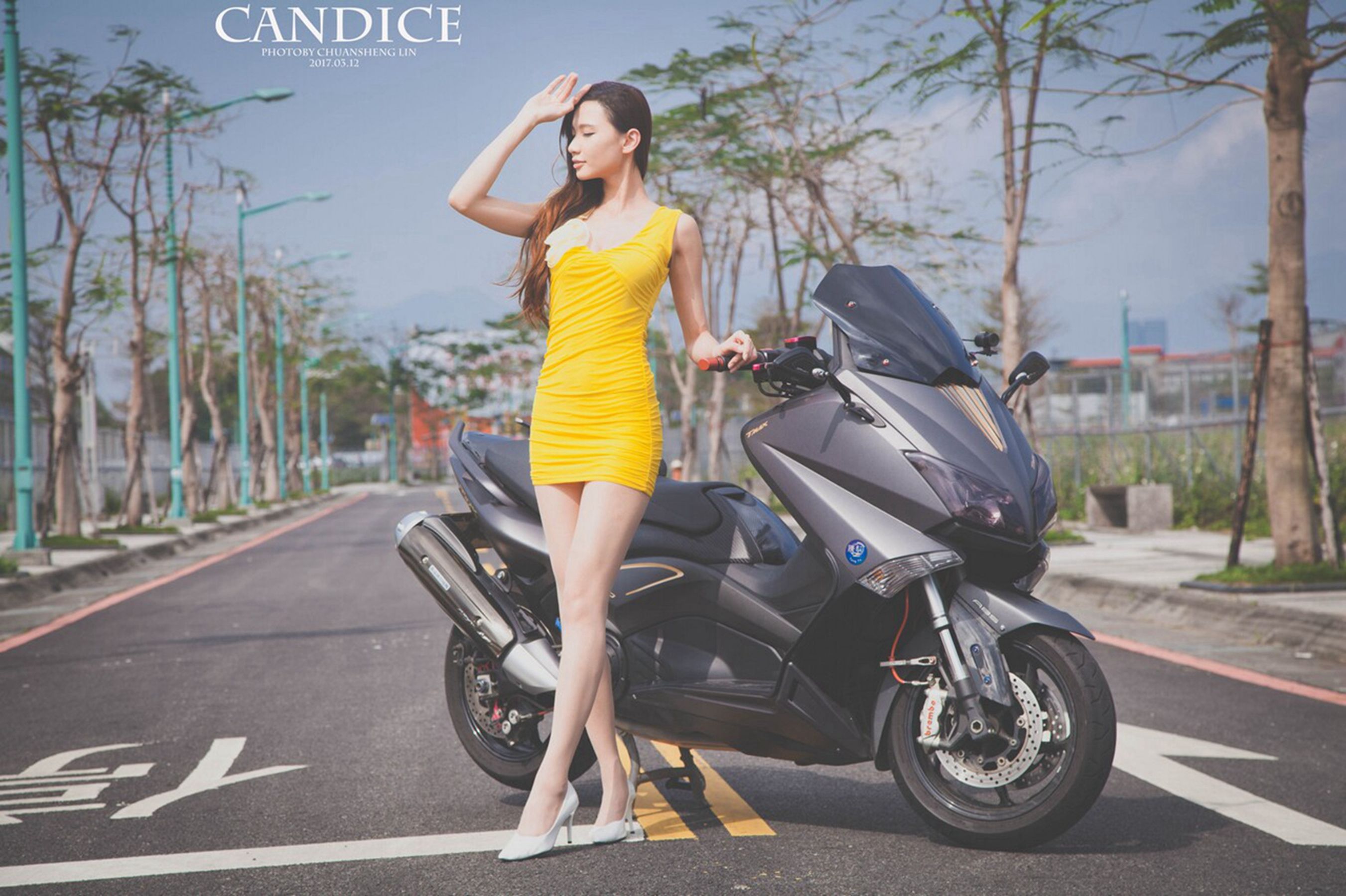 蔡译心Candice - 摩托机车时尚女郎-图33