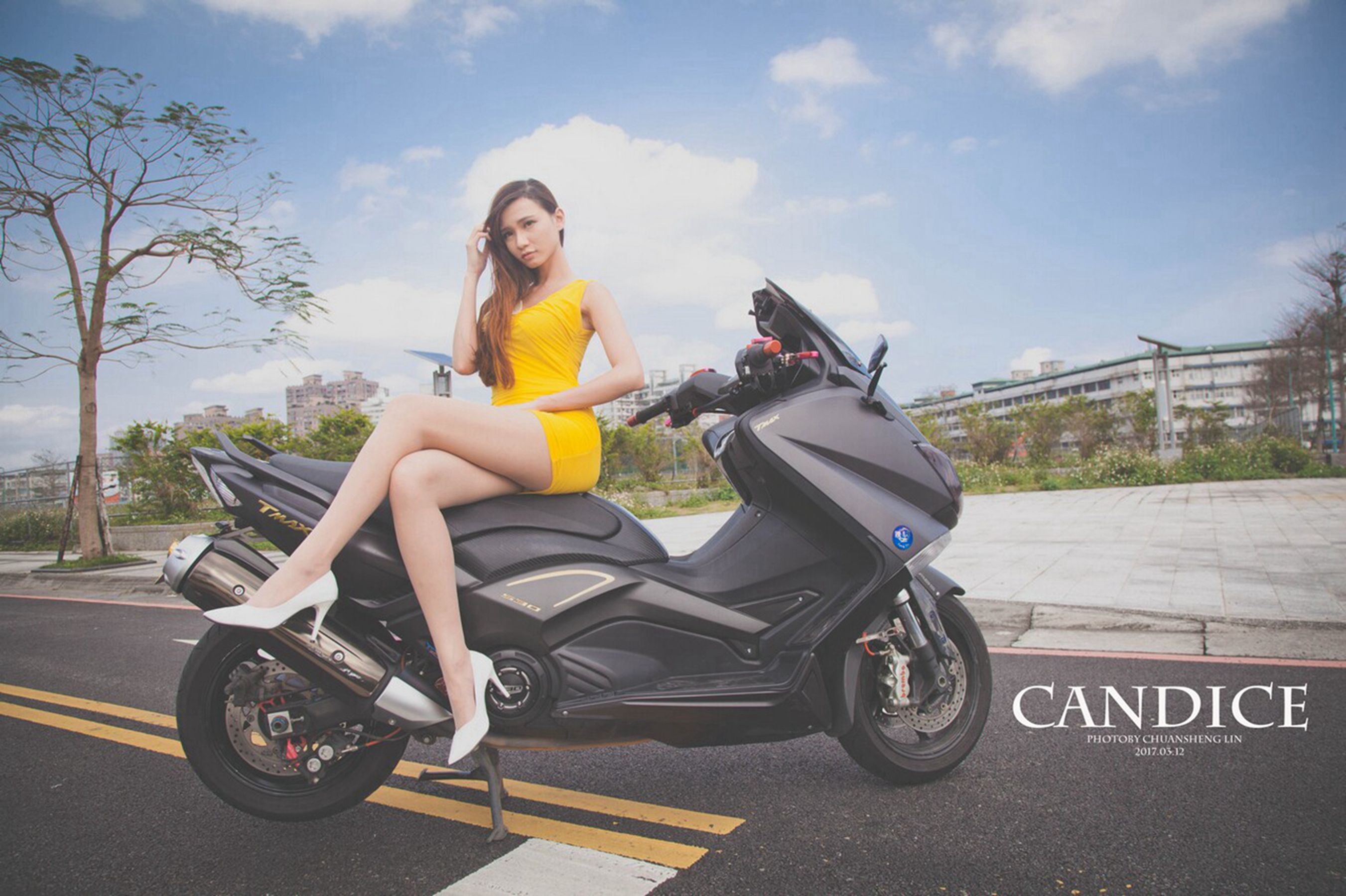 蔡译心Candice - 摩托机车时尚女郎-图34