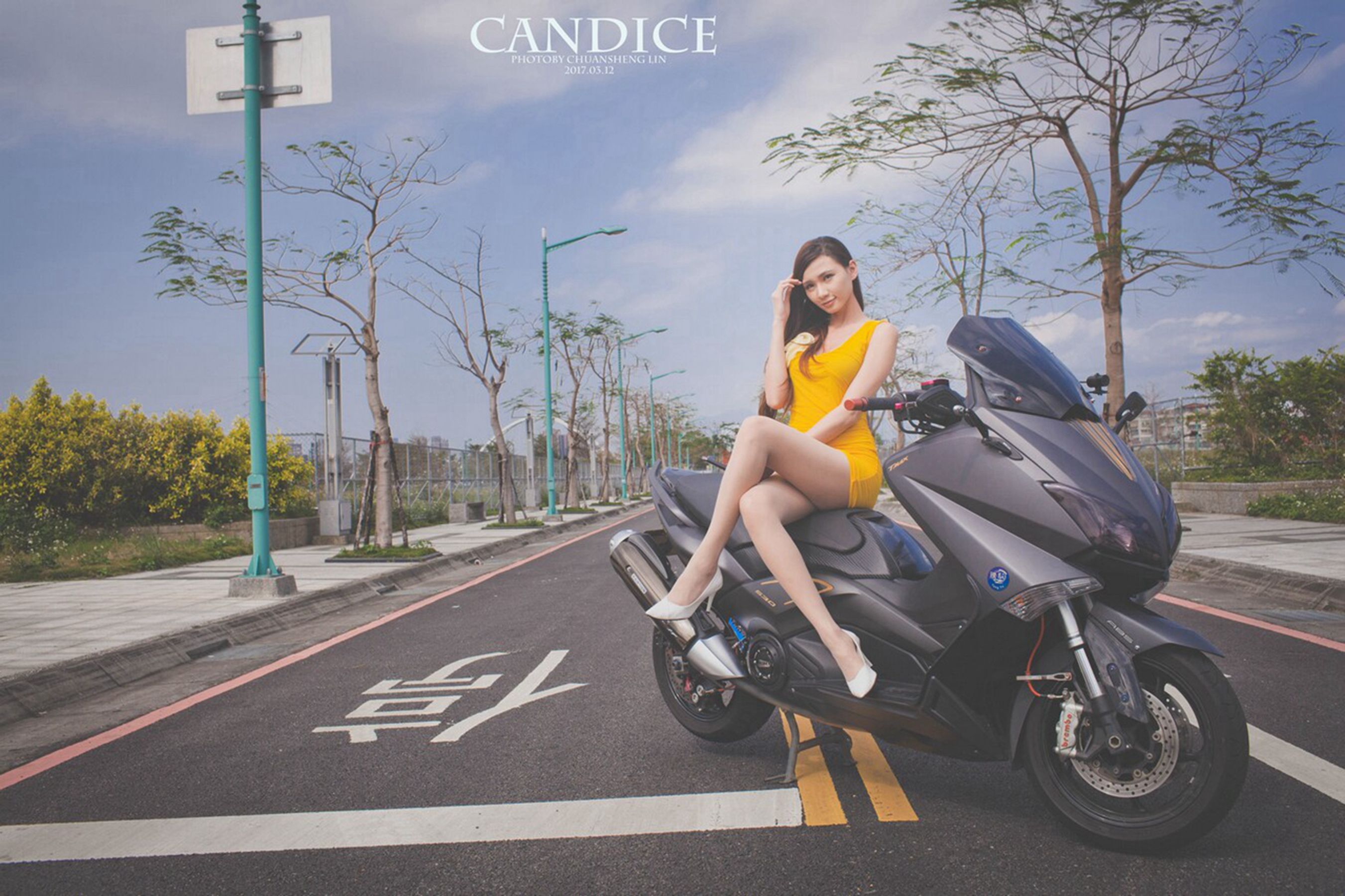 蔡译心Candice - 摩托机车时尚女郎-图36