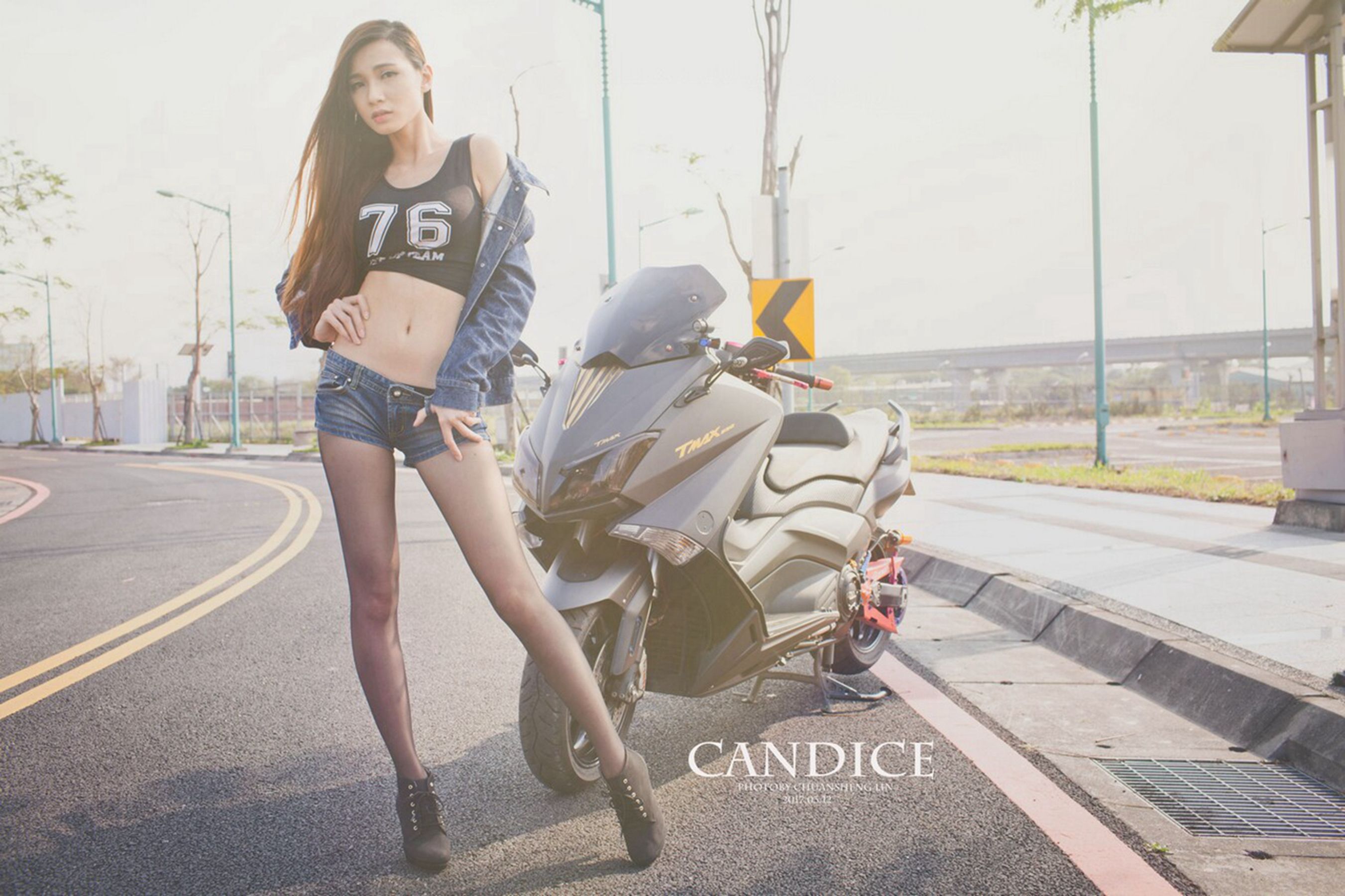 蔡译心Candice - 摩托机车时尚女郎-图38