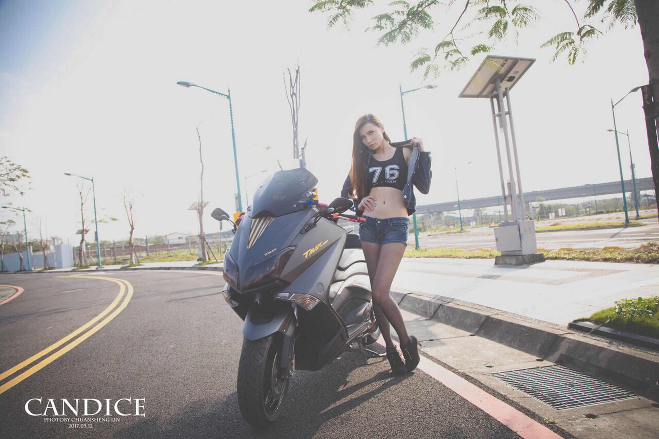 蔡译心Candice - 摩托机车时尚女郎-图42