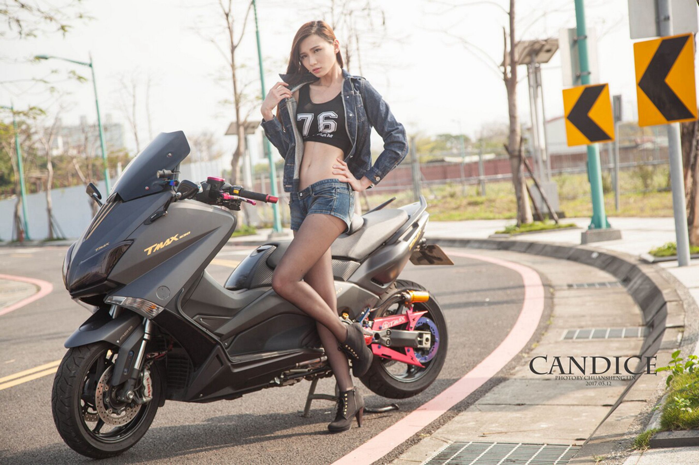 蔡译心Candice - 摩托机车时尚女郎-图56