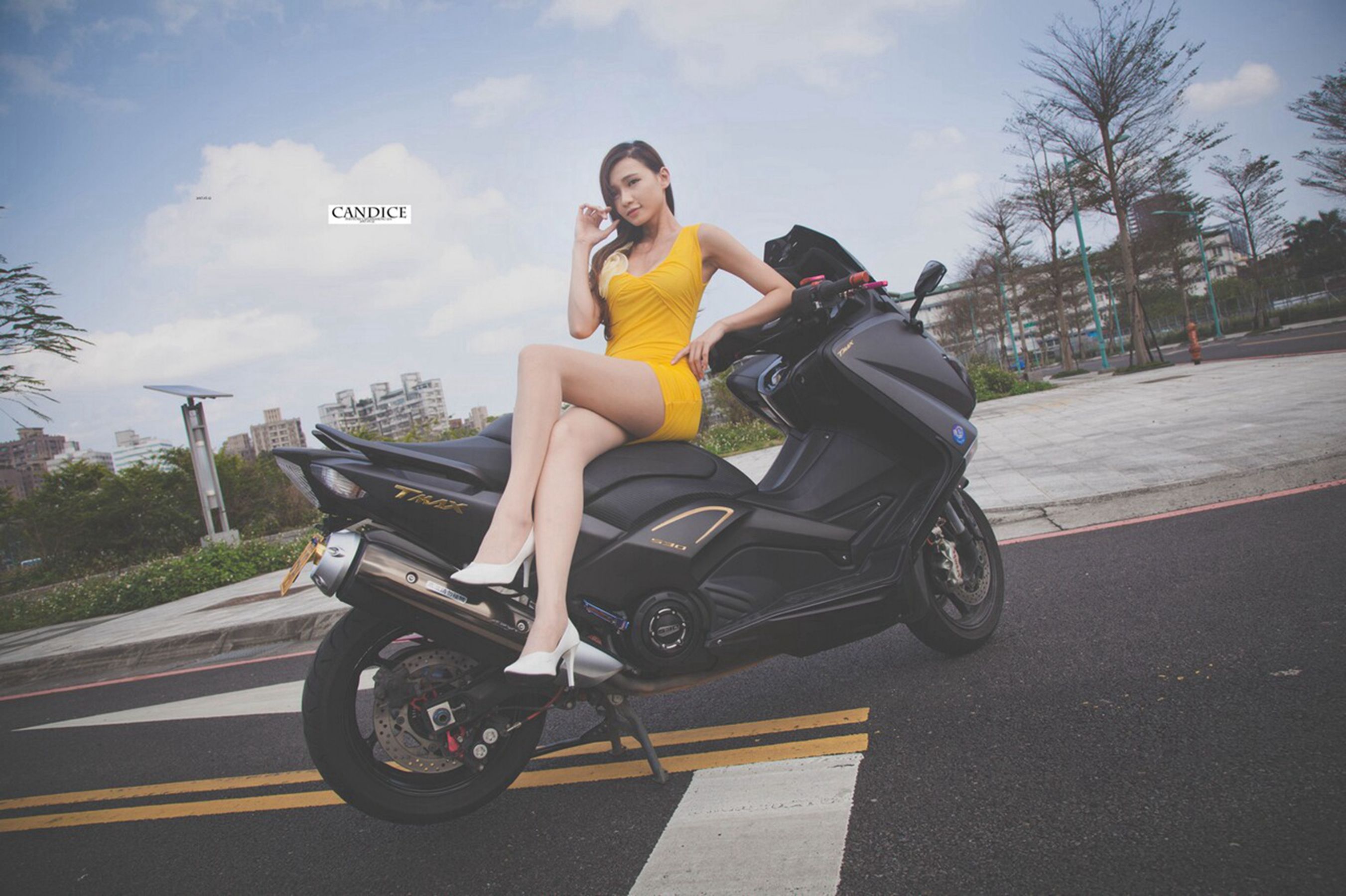 蔡译心Candice - 摩托机车时尚女郎-图57