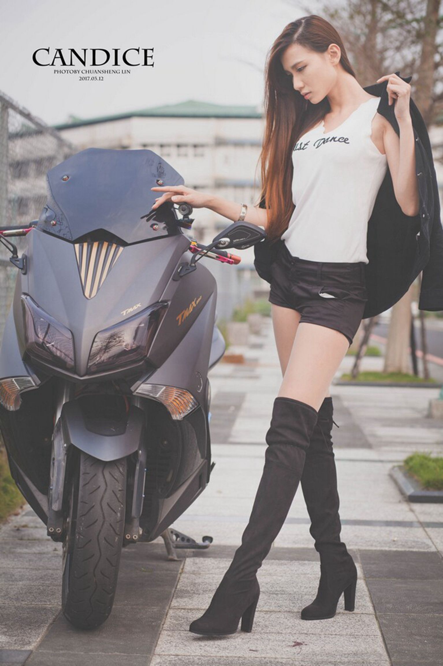 蔡译心Candice - 摩托机车时尚女郎-图63