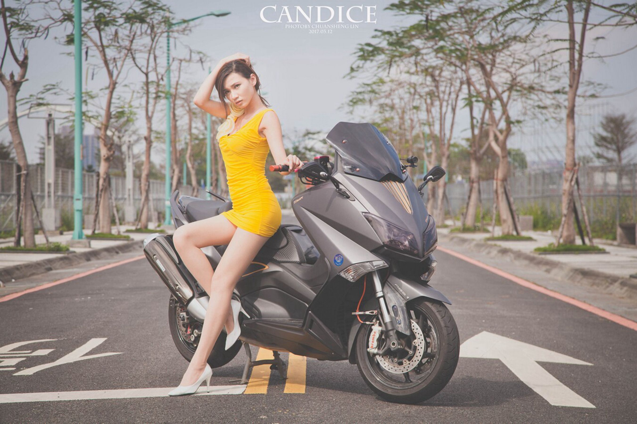 蔡译心Candice - 摩托机车时尚女郎-图64