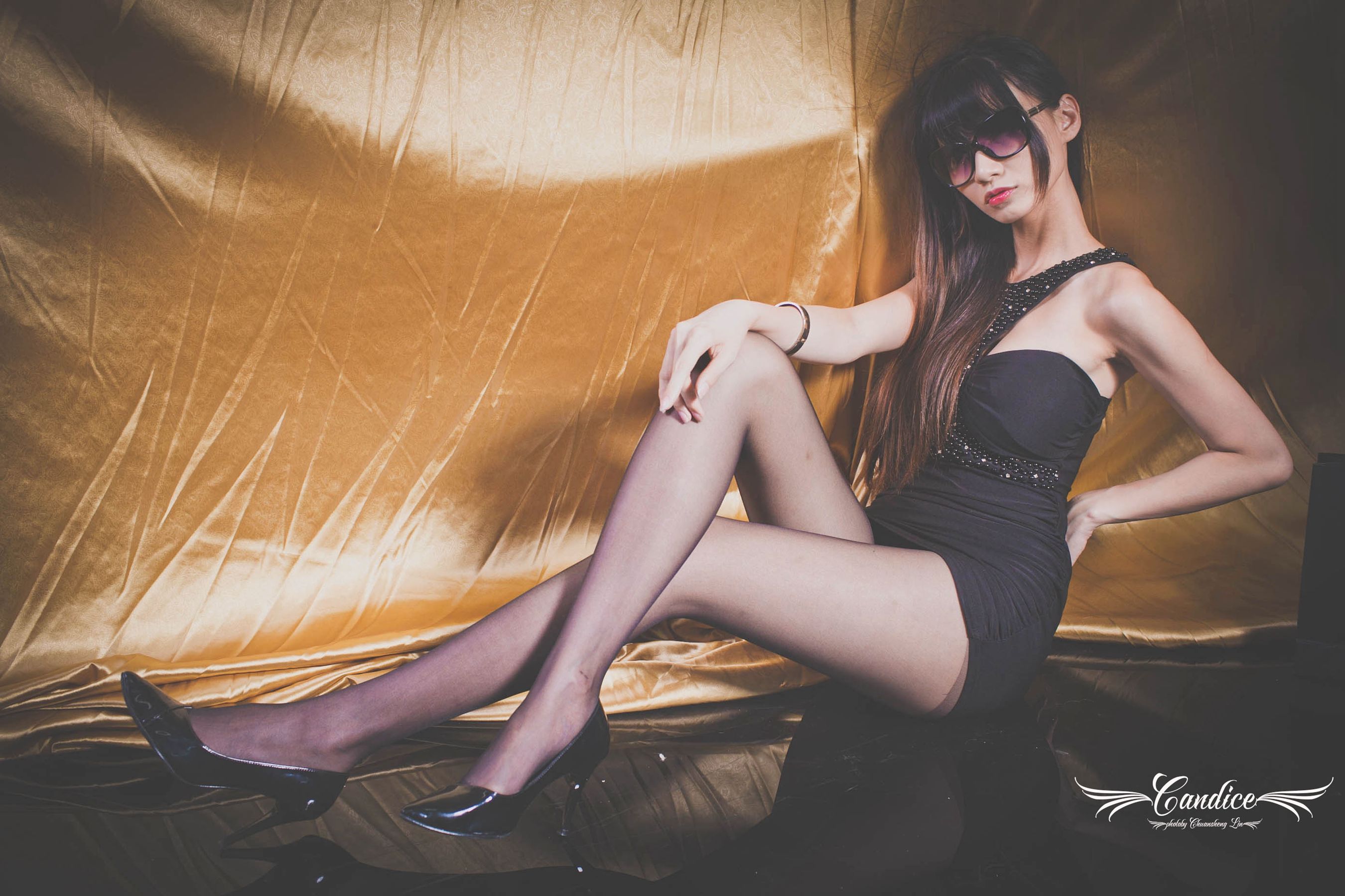 蔡译心Candice - 黑丝眼镜女郎-图17