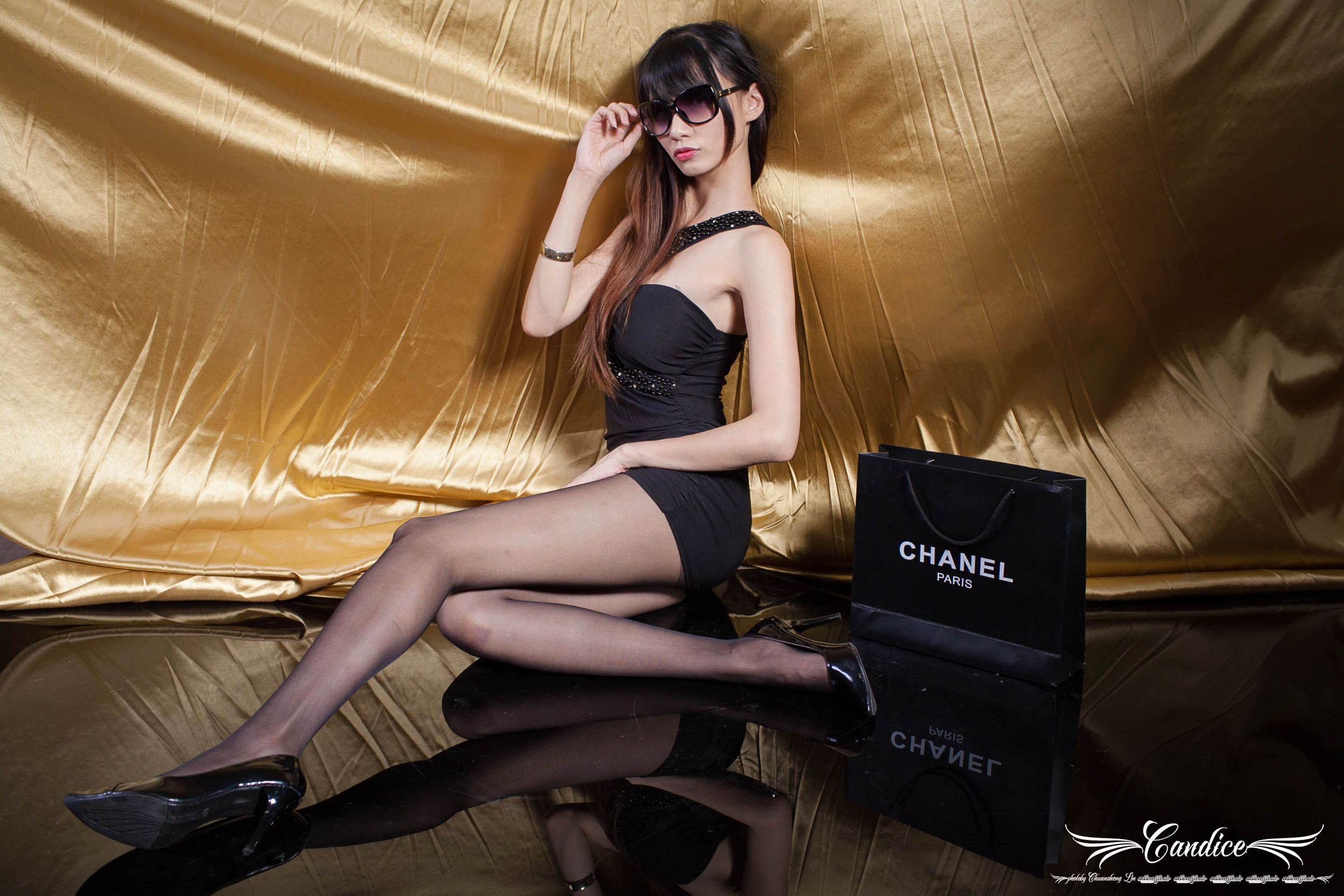 蔡译心Candice - 黑丝眼镜女郎-图27