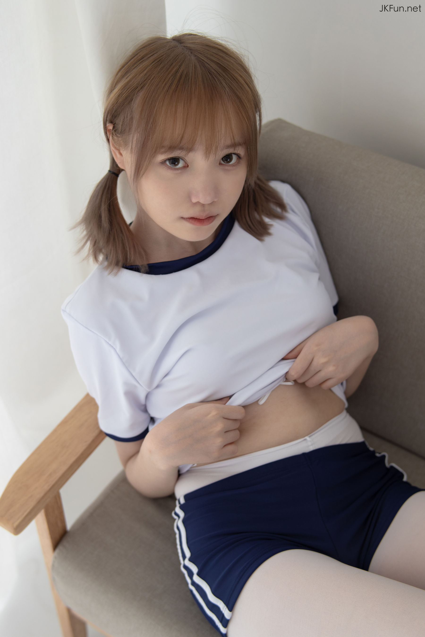 Aika 80D白丝外景体操服-图101
