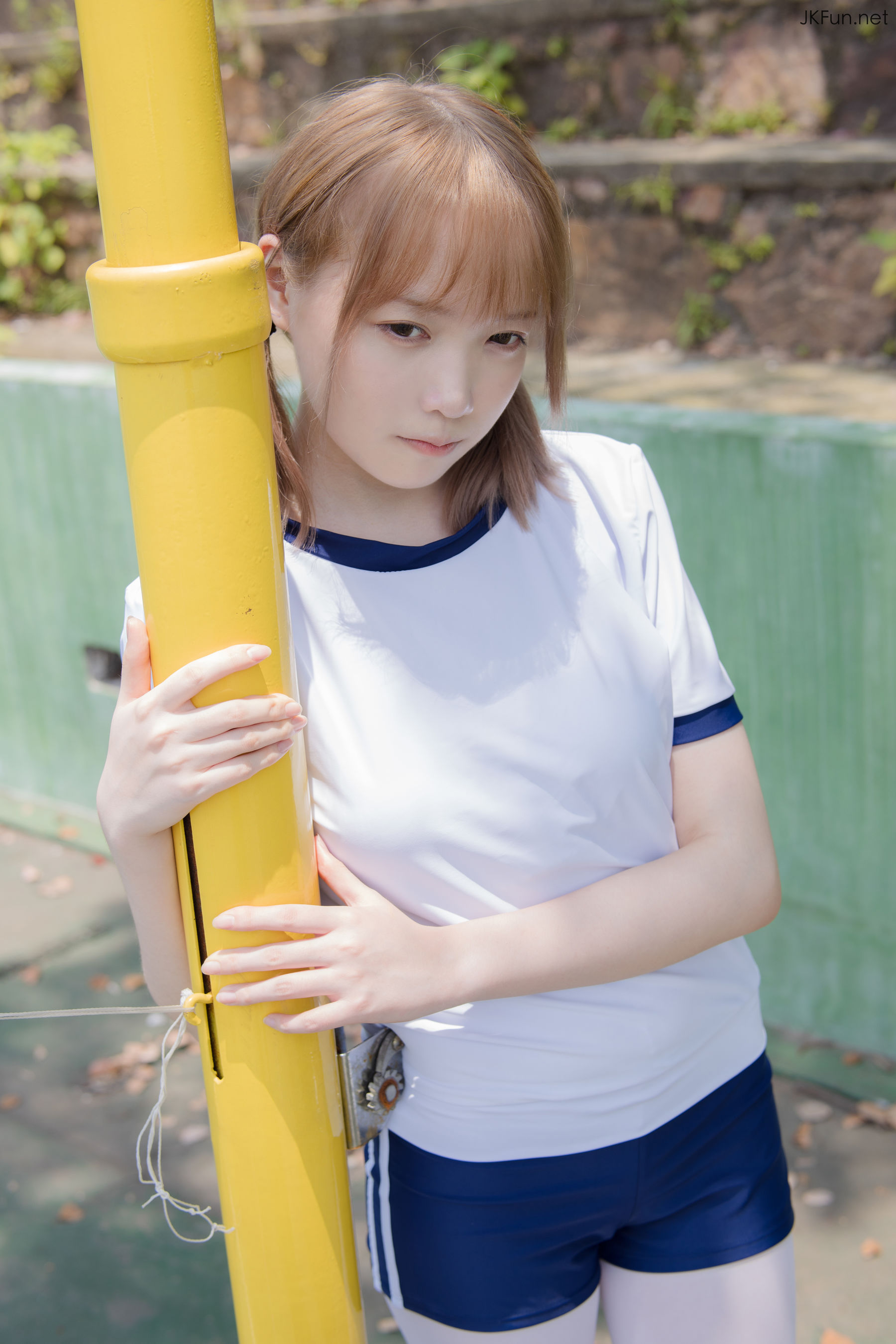Aika 80D白丝外景体操服-图11