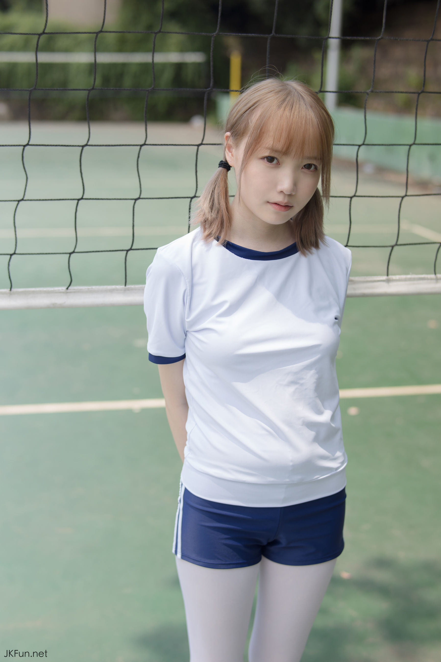 Aika 80D白丝外景体操服-图17