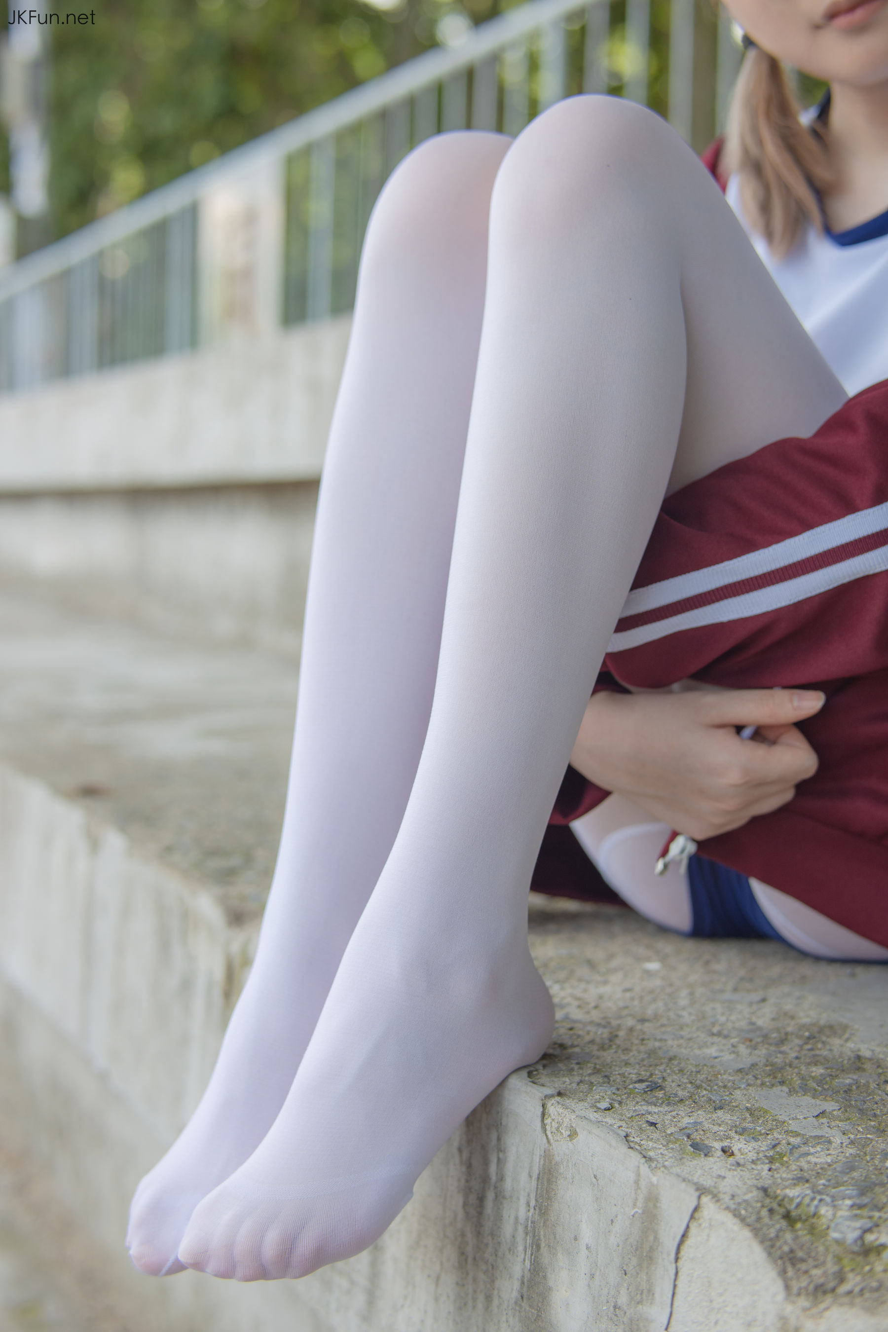Aika 80D白丝外景体操服-图38