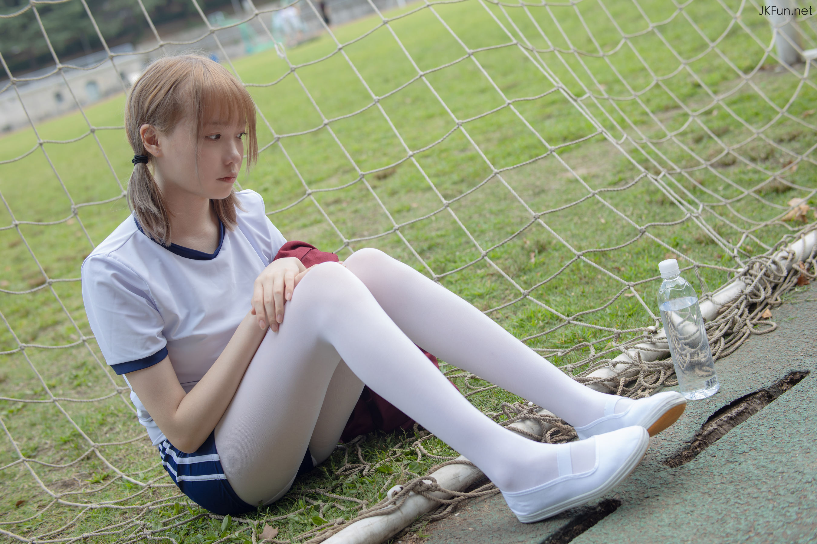 Aika 80D白丝外景体操服-图44