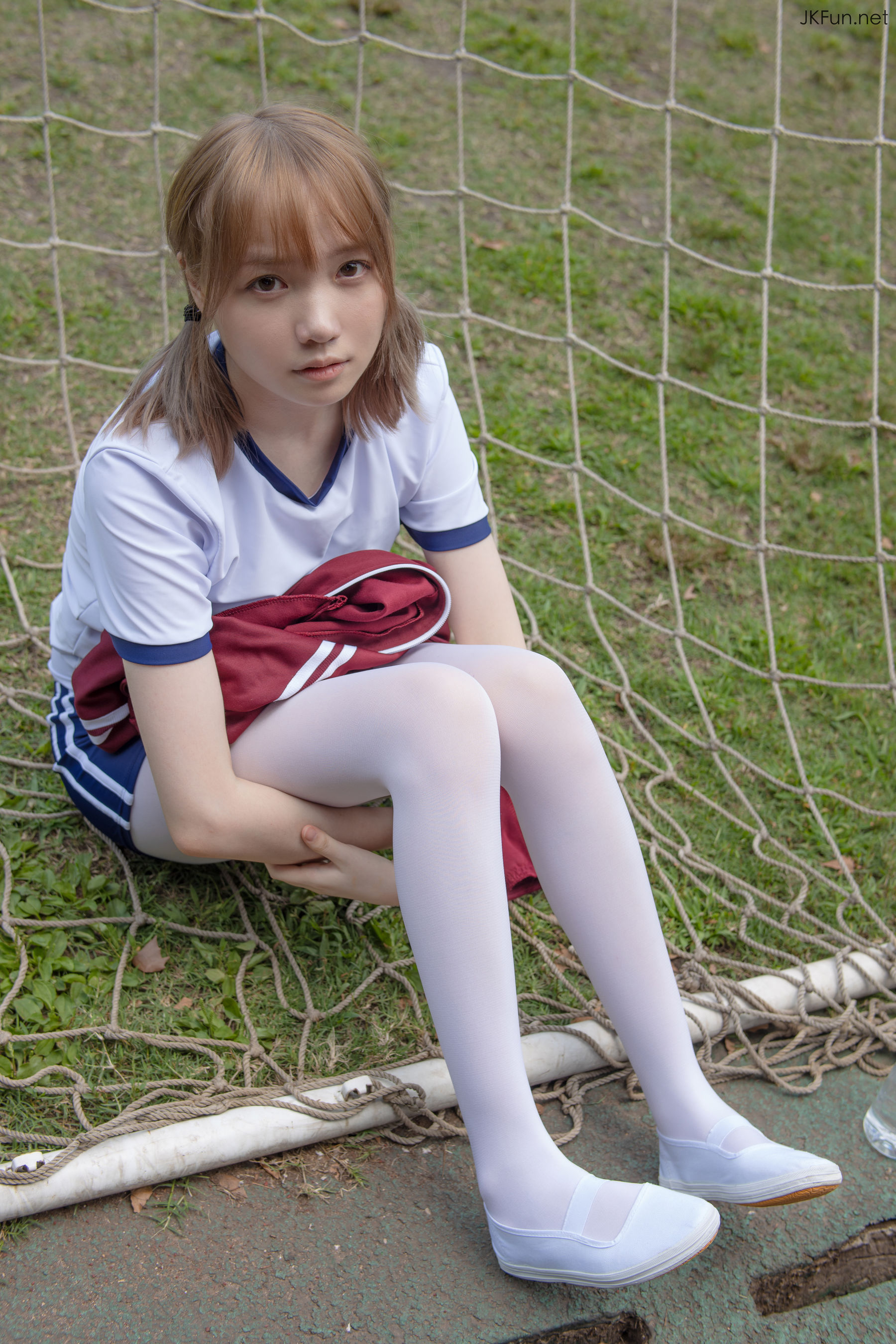 Aika 80D白丝外景体操服-图45