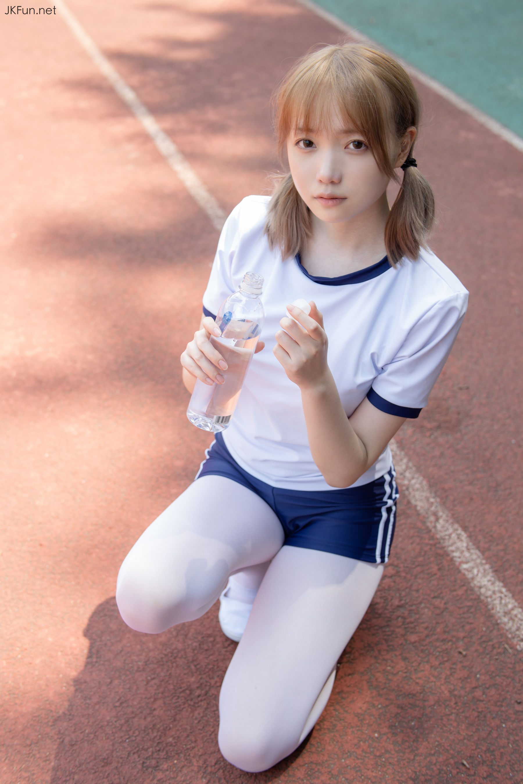 Aika 80D白丝外景体操服-图49