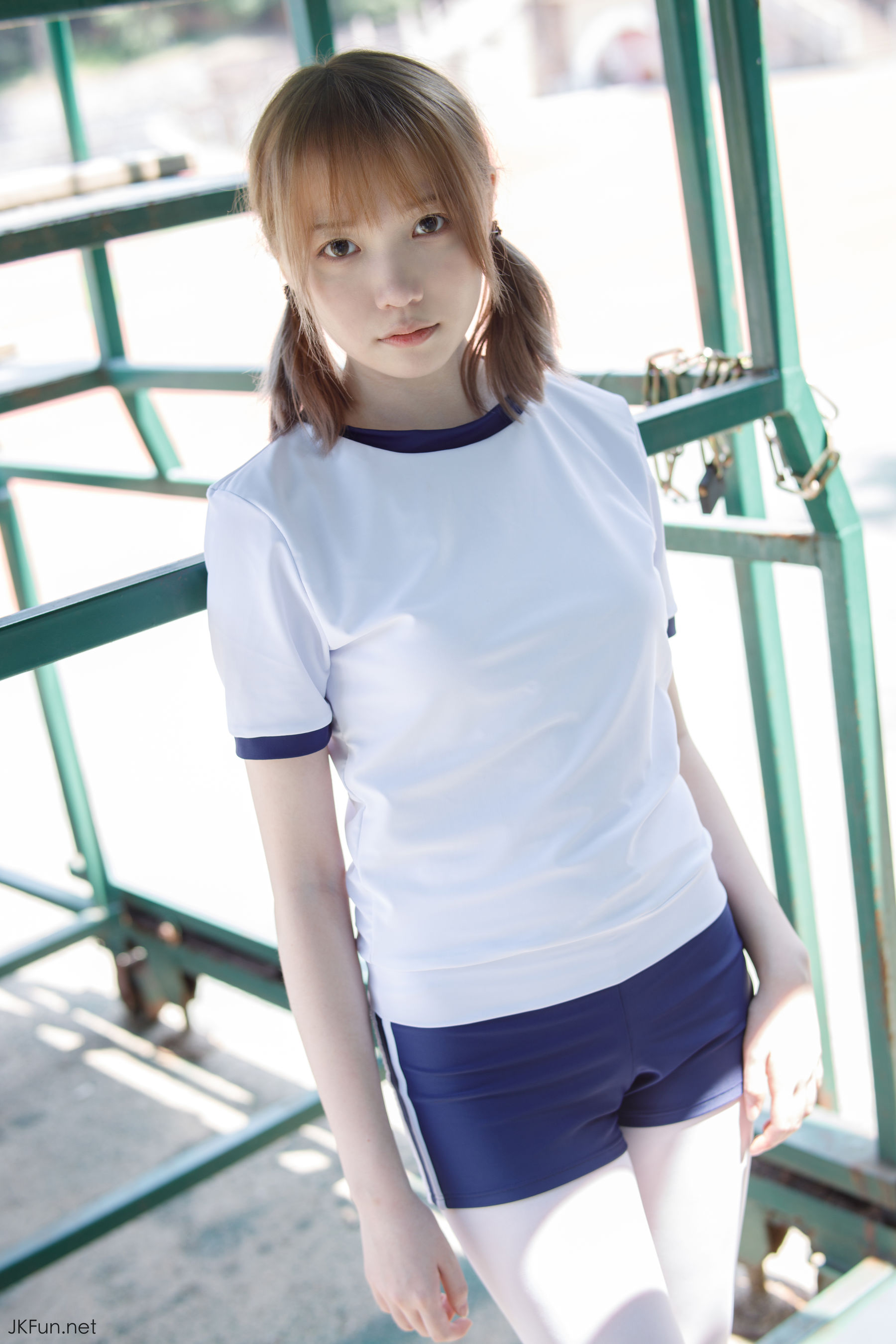 Aika 80D白丝外景体操服-图56