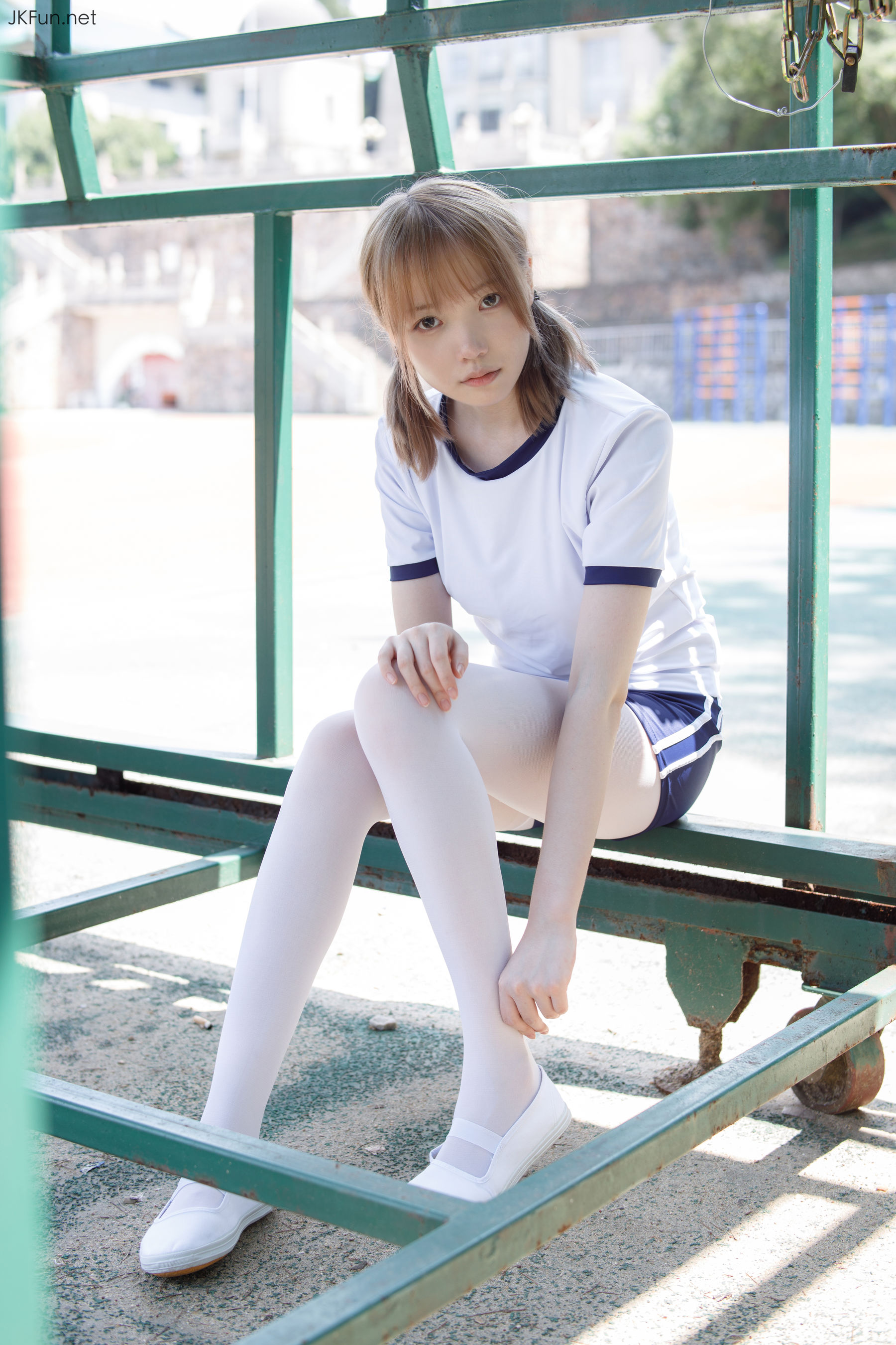Aika 80D白丝外景体操服-图58