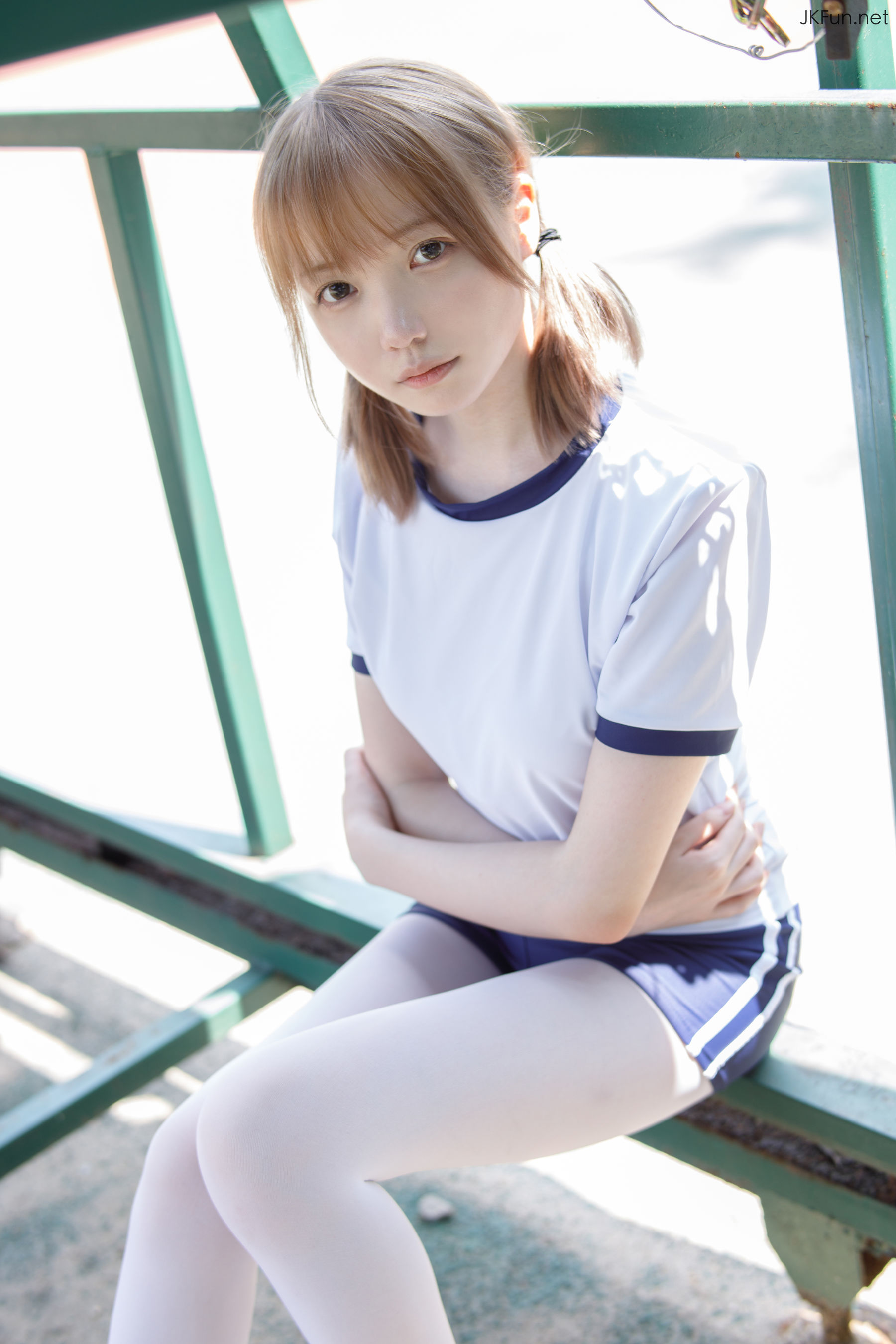 Aika 80D白丝外景体操服-图59