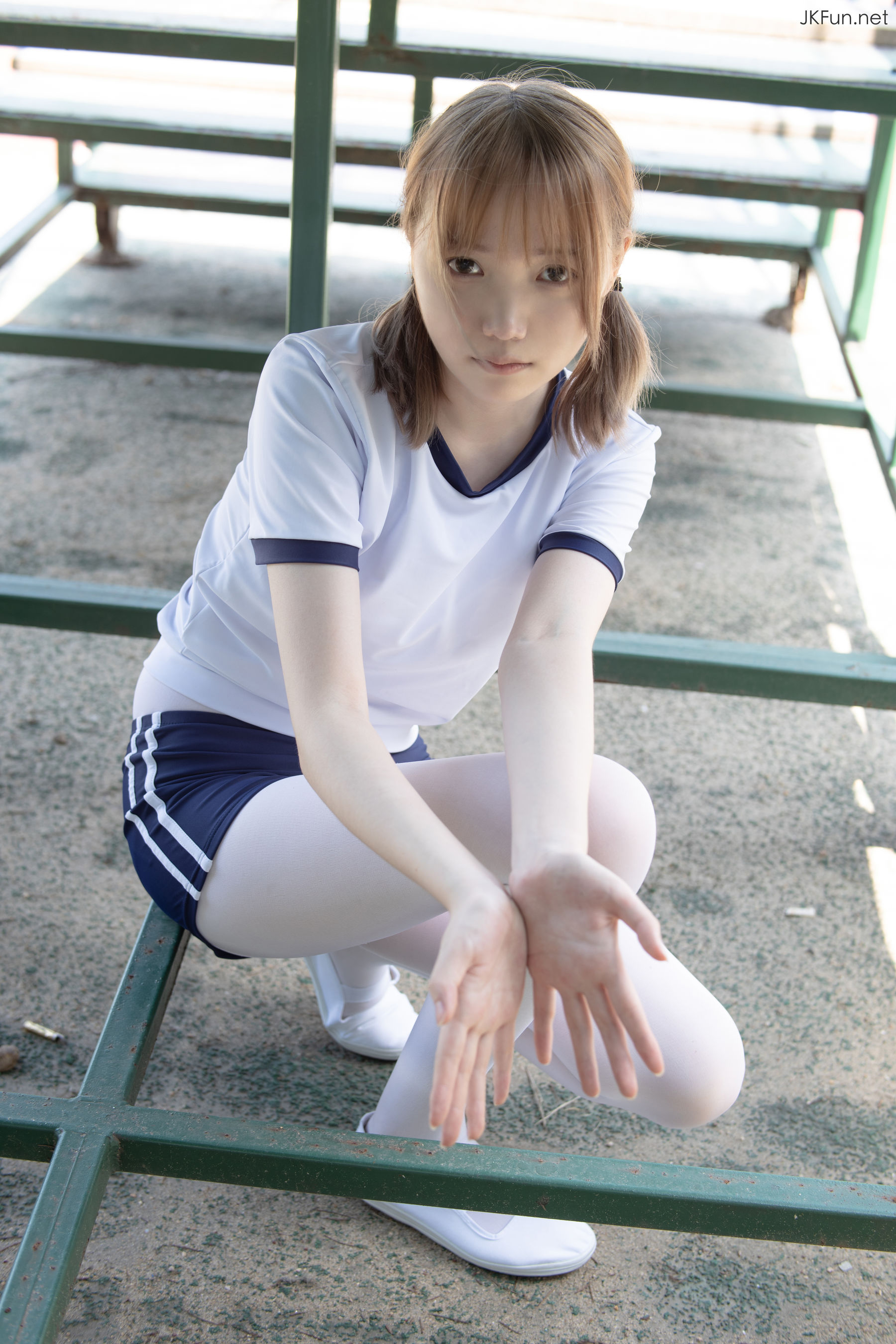 Aika 80D白丝外景体操服-图64