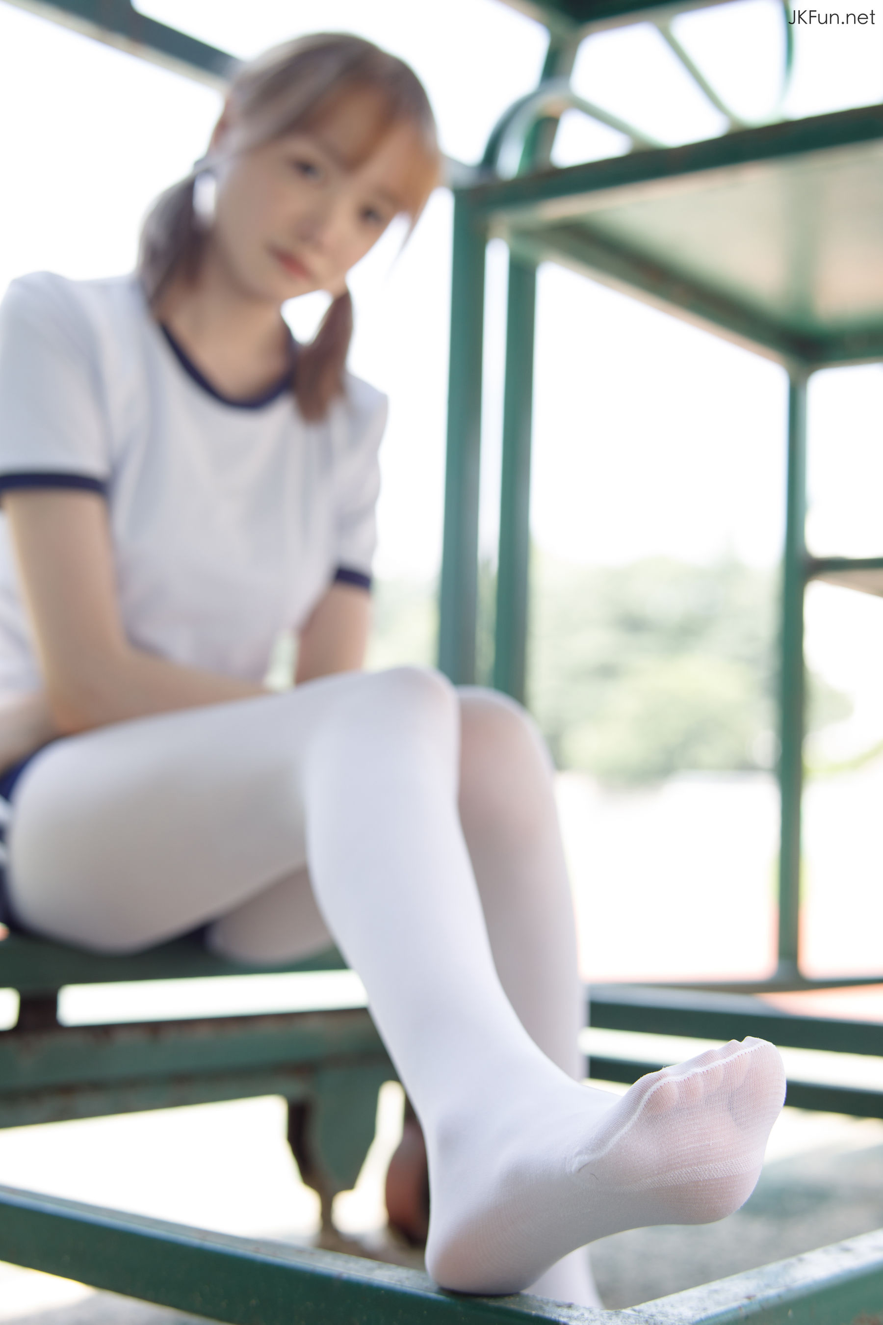 Aika 80D白丝外景体操服-图69