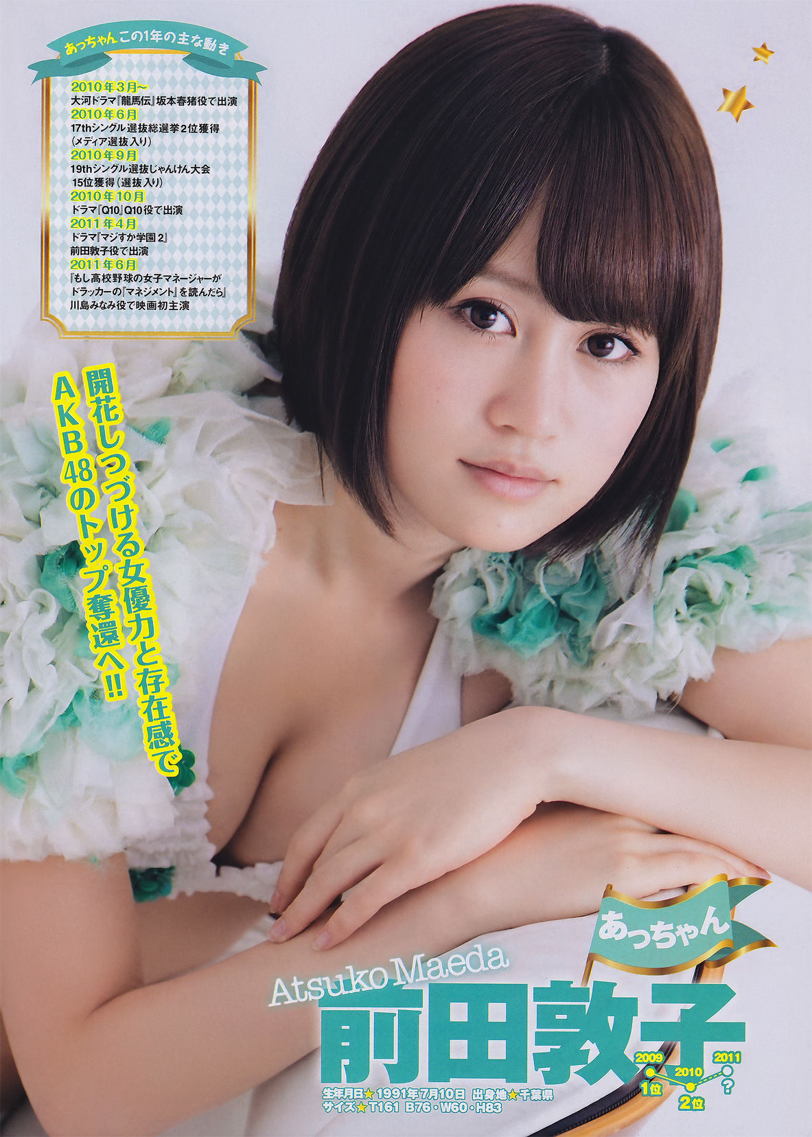 2011年No.26 AKB48 吉木りさ 松井絵里奈-图2