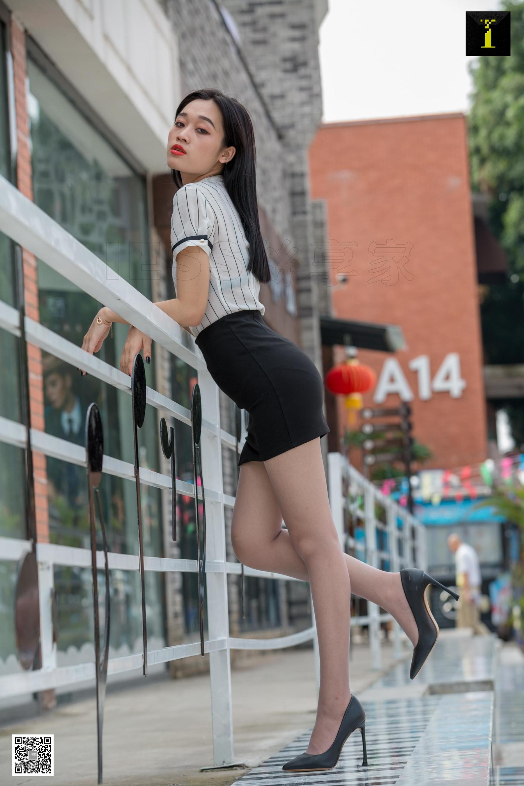 模特：可乐 《偶遇白领街拍》-图8