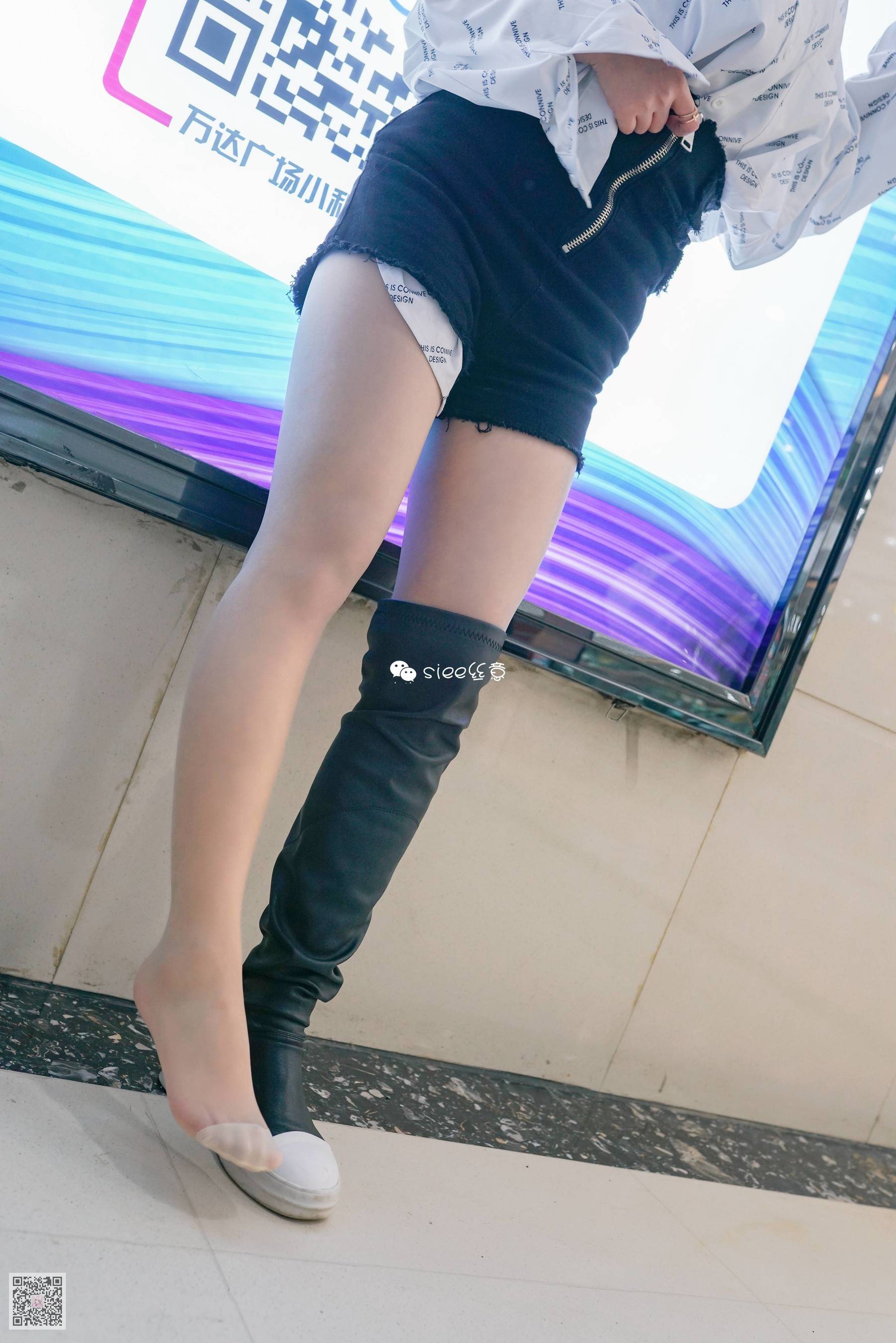 婷婷 长筒靴配肤色絲，小性感-图12