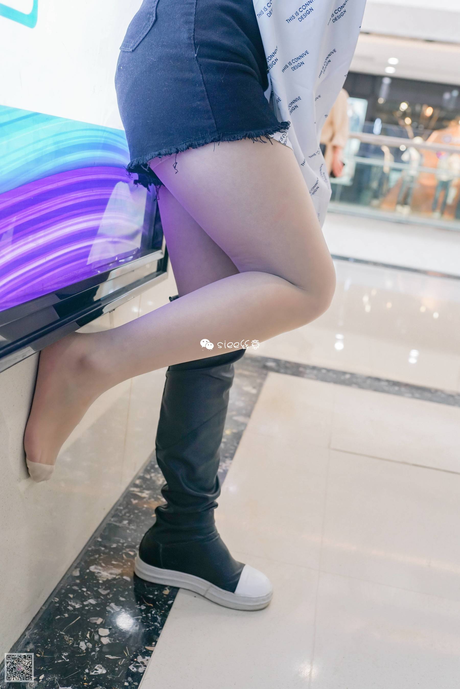 婷婷 长筒靴配肤色絲，小性感-图16
