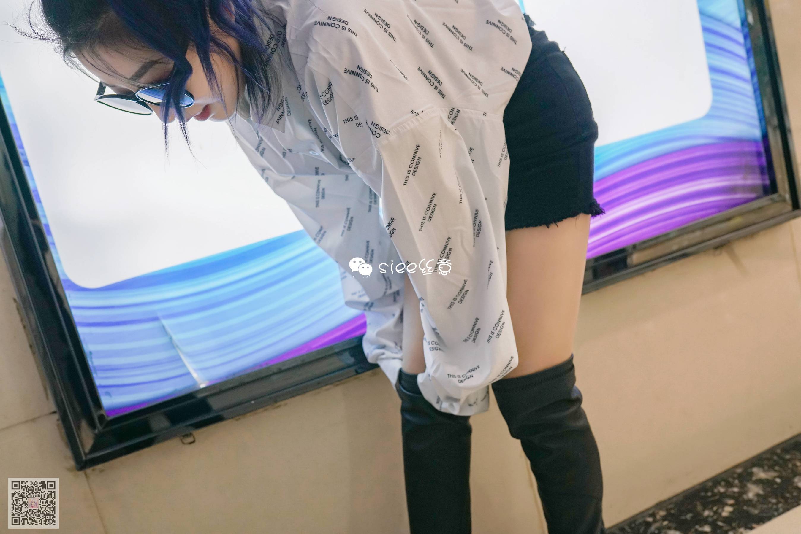 婷婷 长筒靴配肤色絲，小性感-图21