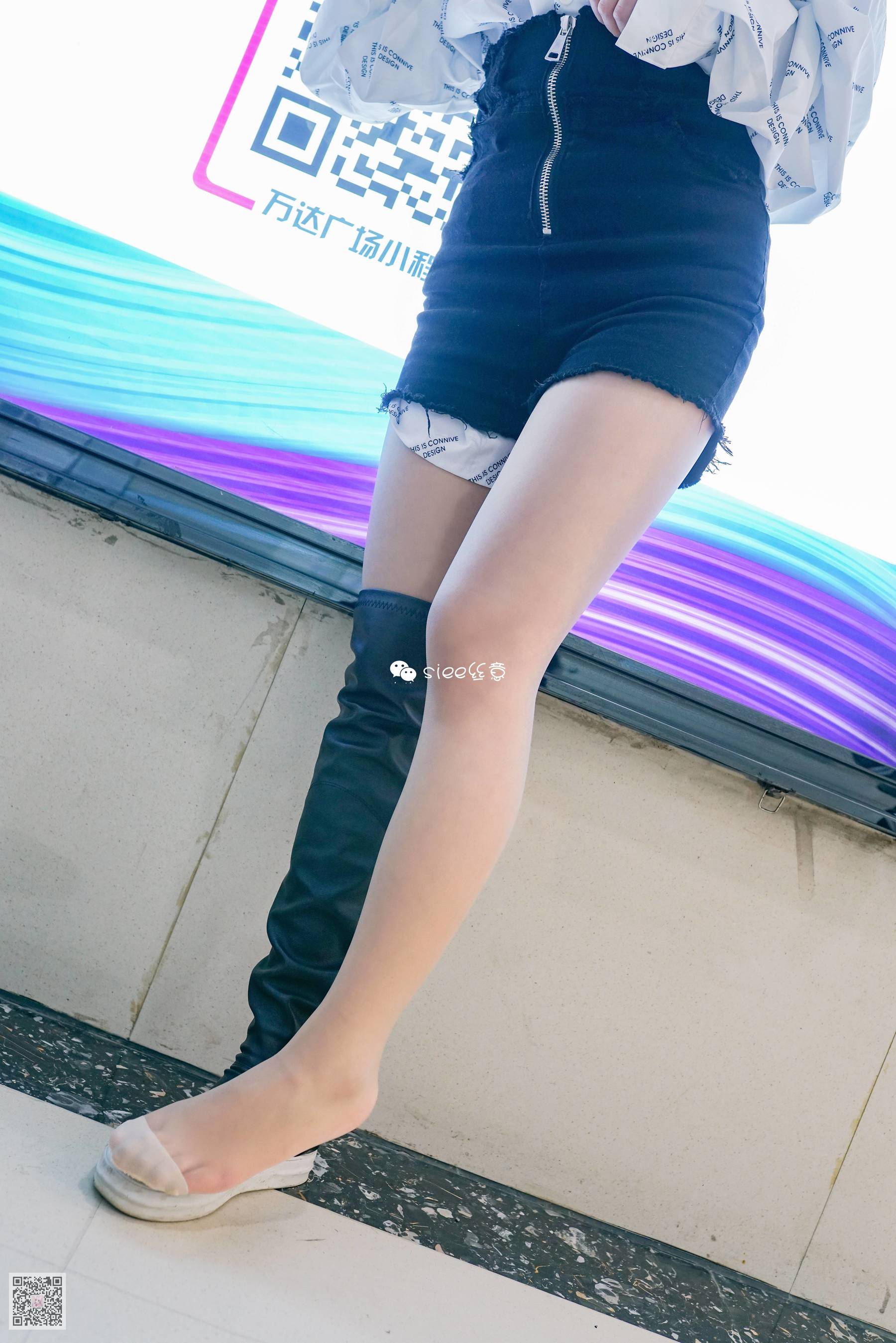 婷婷 长筒靴配肤色絲，小性感-图29