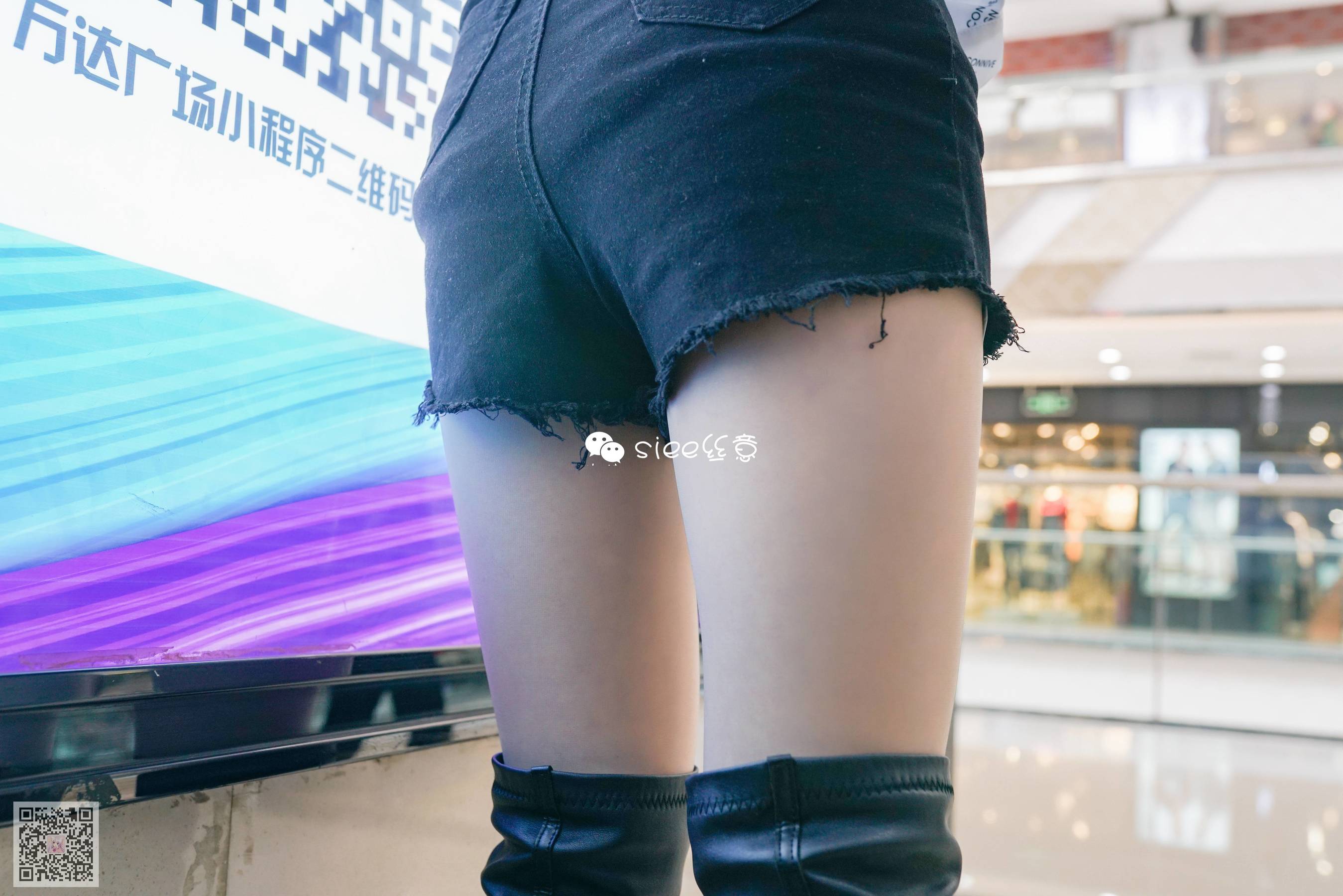 婷婷 长筒靴配肤色絲，小性感-图5