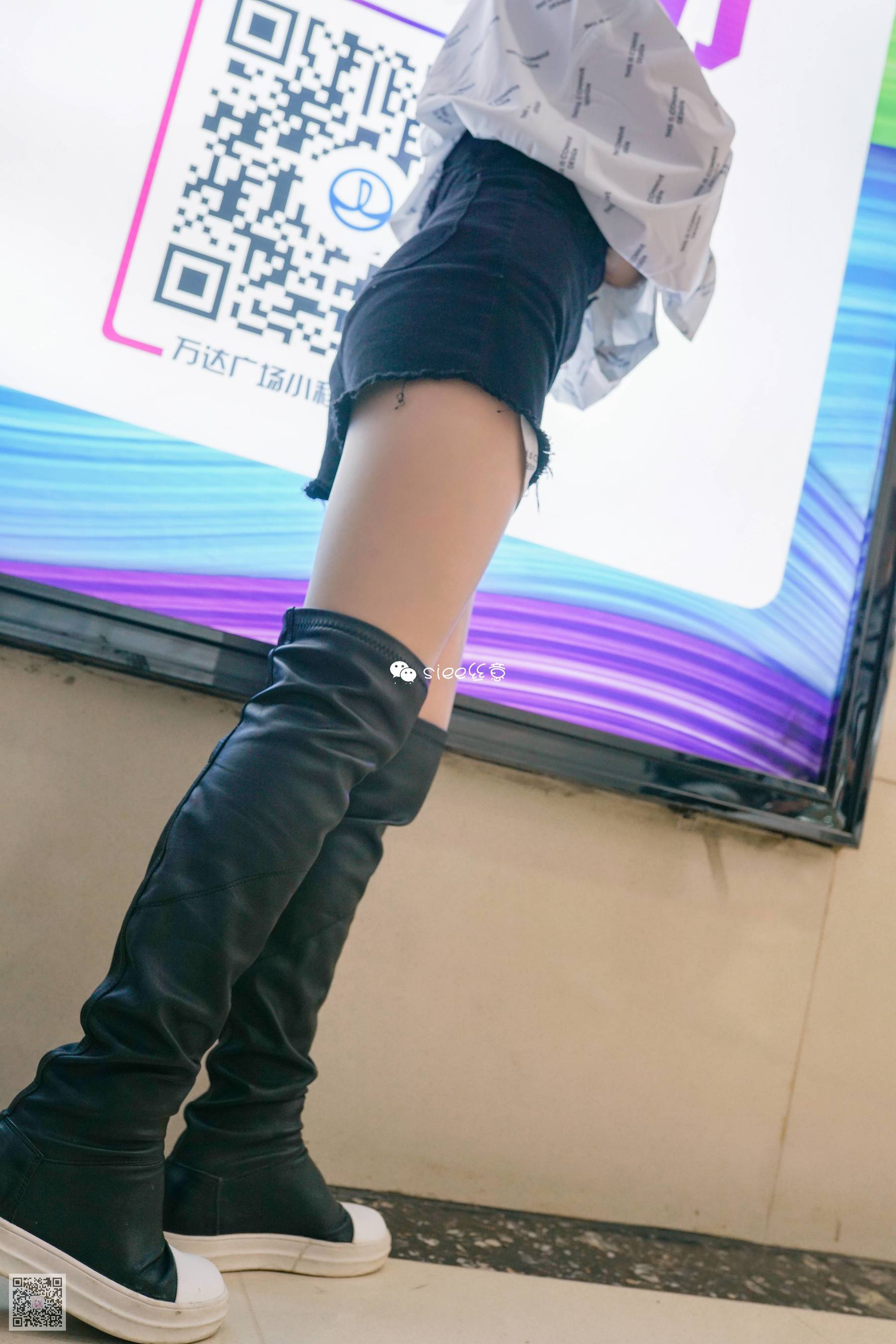 婷婷 长筒靴配肤色絲，小性感-图8