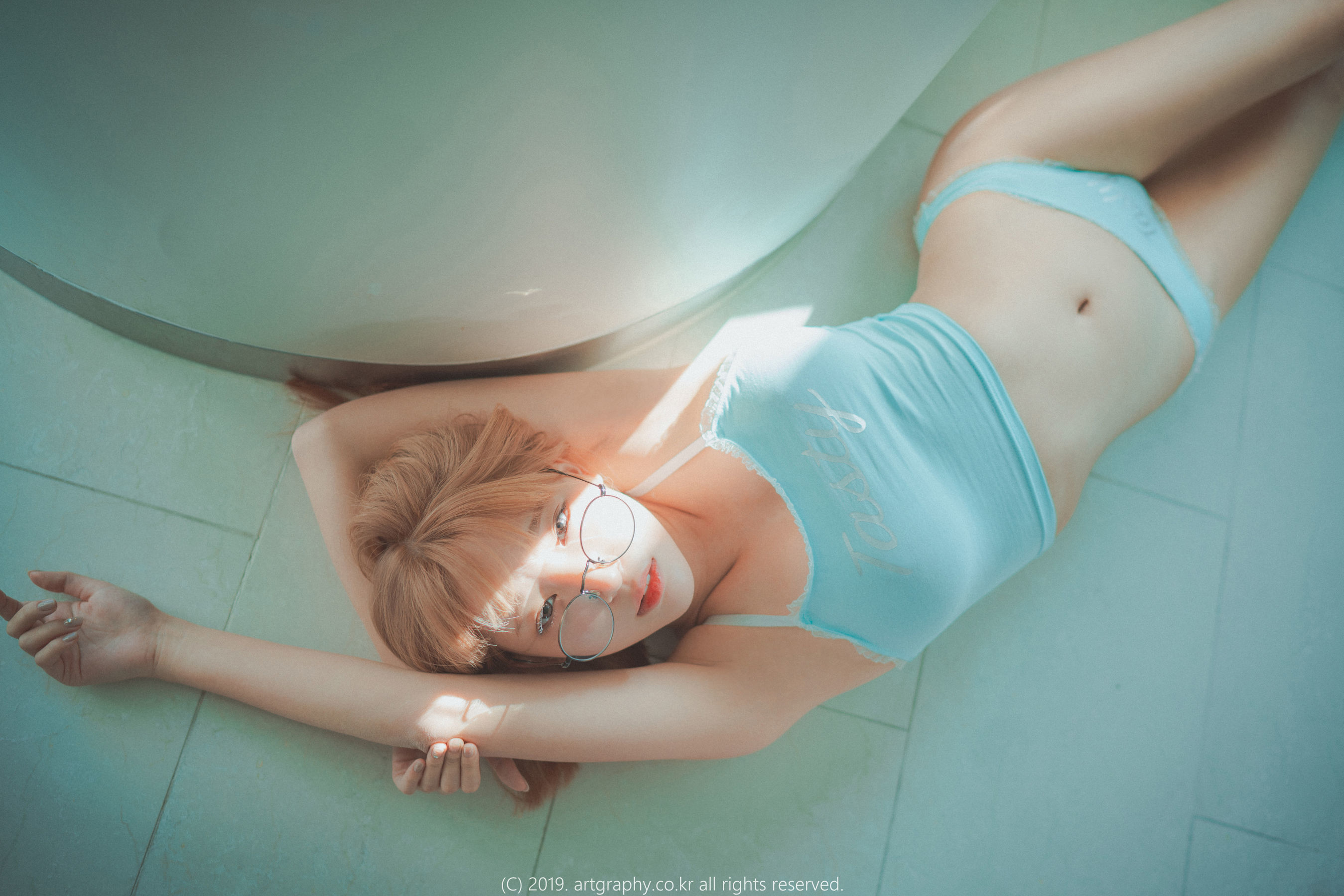 VOL.056 巨乳少女姜仁卿 - 蕾丝内衣+吊带小背心-图37