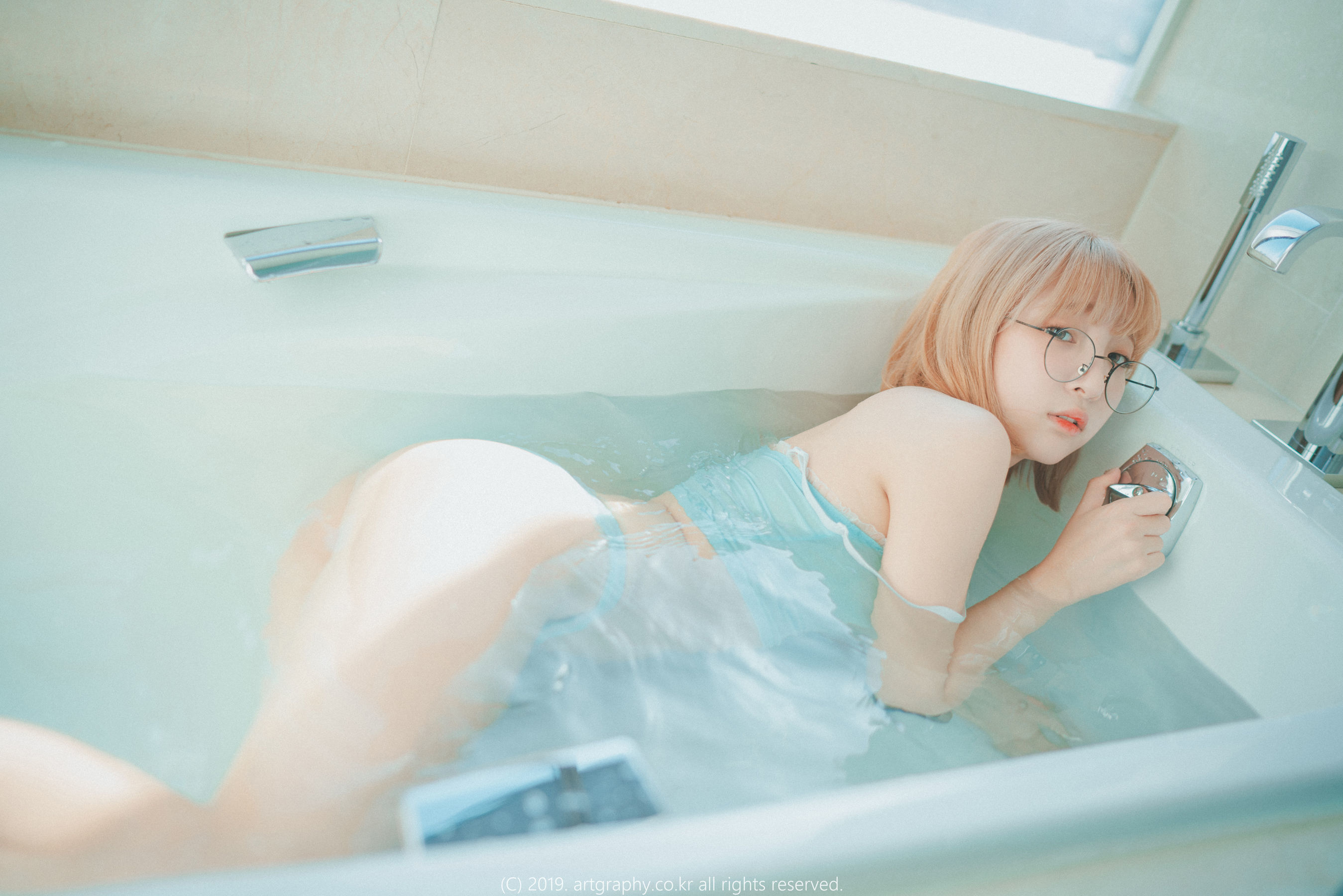 VOL.056 巨乳少女姜仁卿 - 蕾丝内衣+吊带小背心-图48