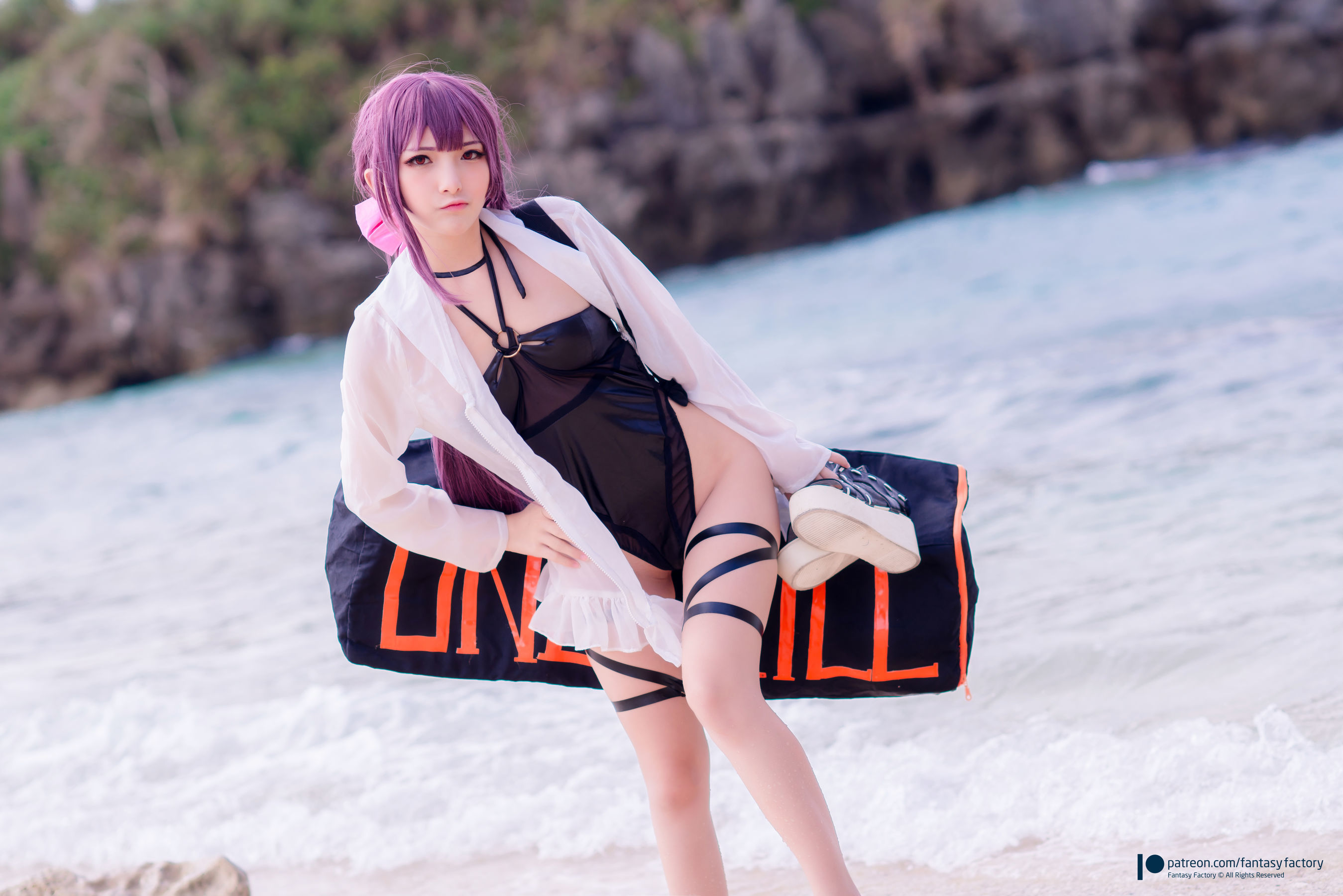 小丁Cosplay - 海滩风情-图0