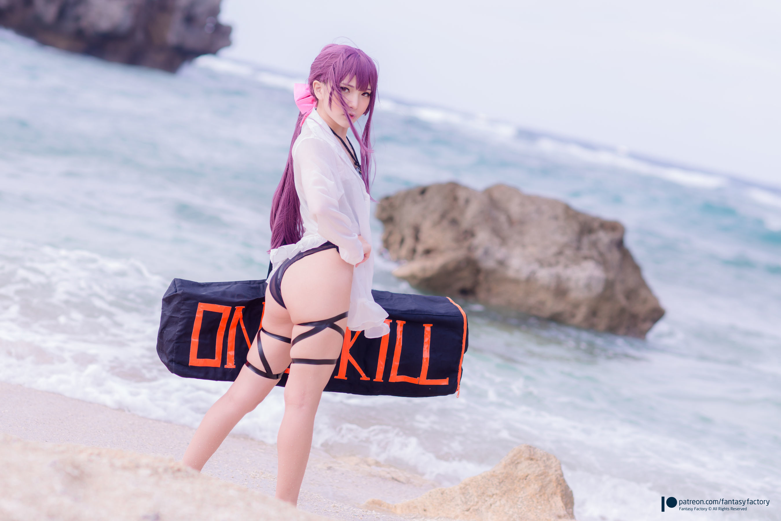 小丁Cosplay - 海滩风情-图1